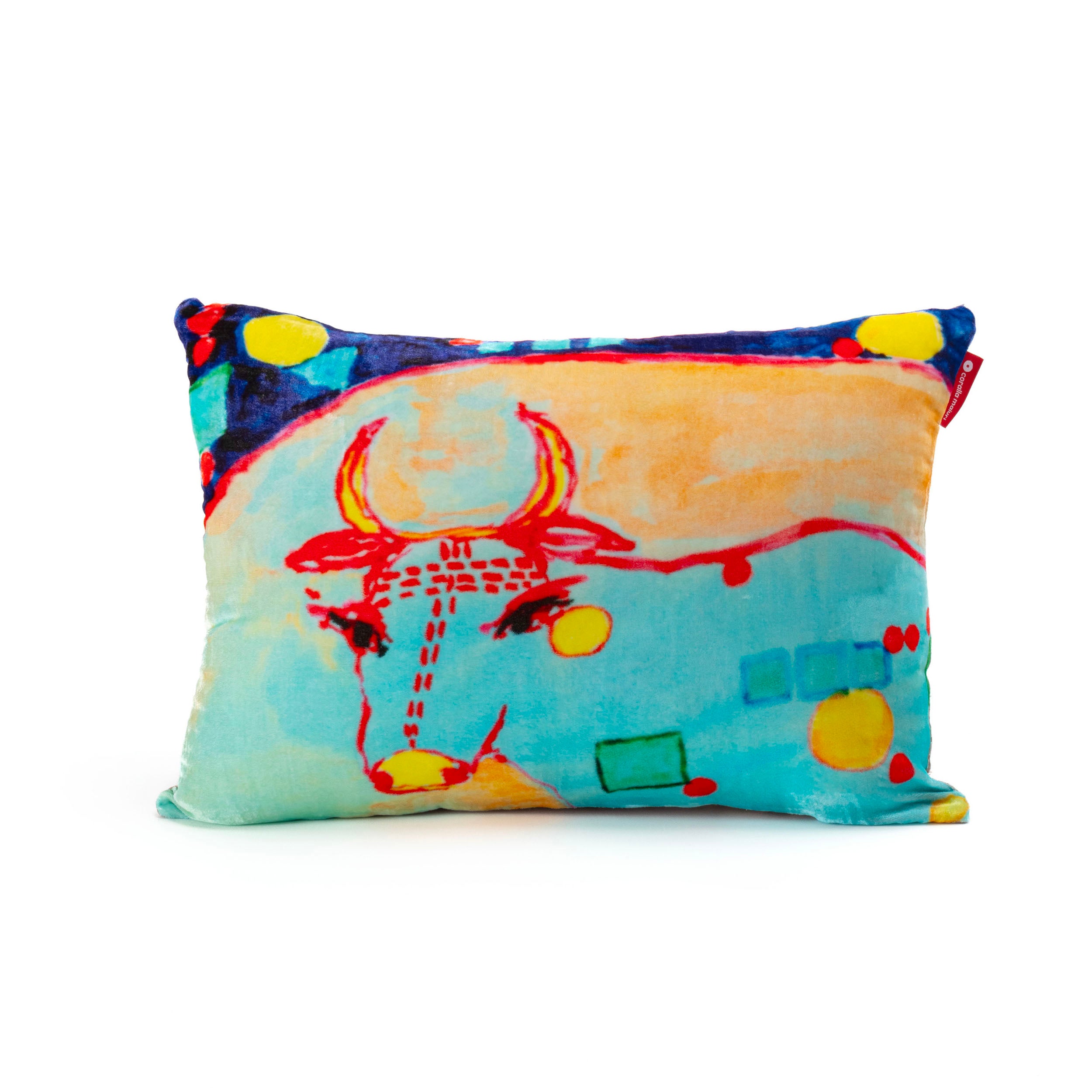 Blue Cow Cushion