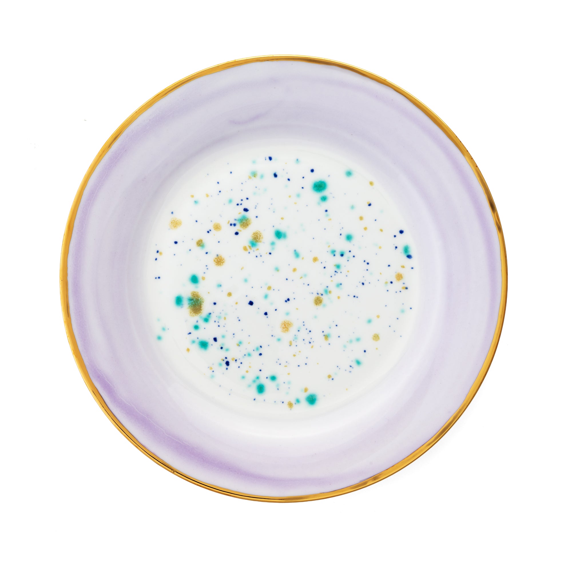 Alpine Lilac Dessert Rim Plate