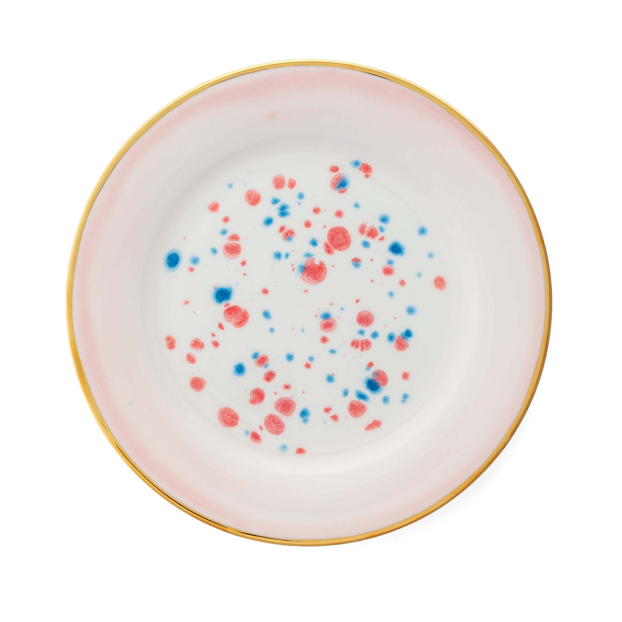 Alpine Pink Dessert Rim Plate