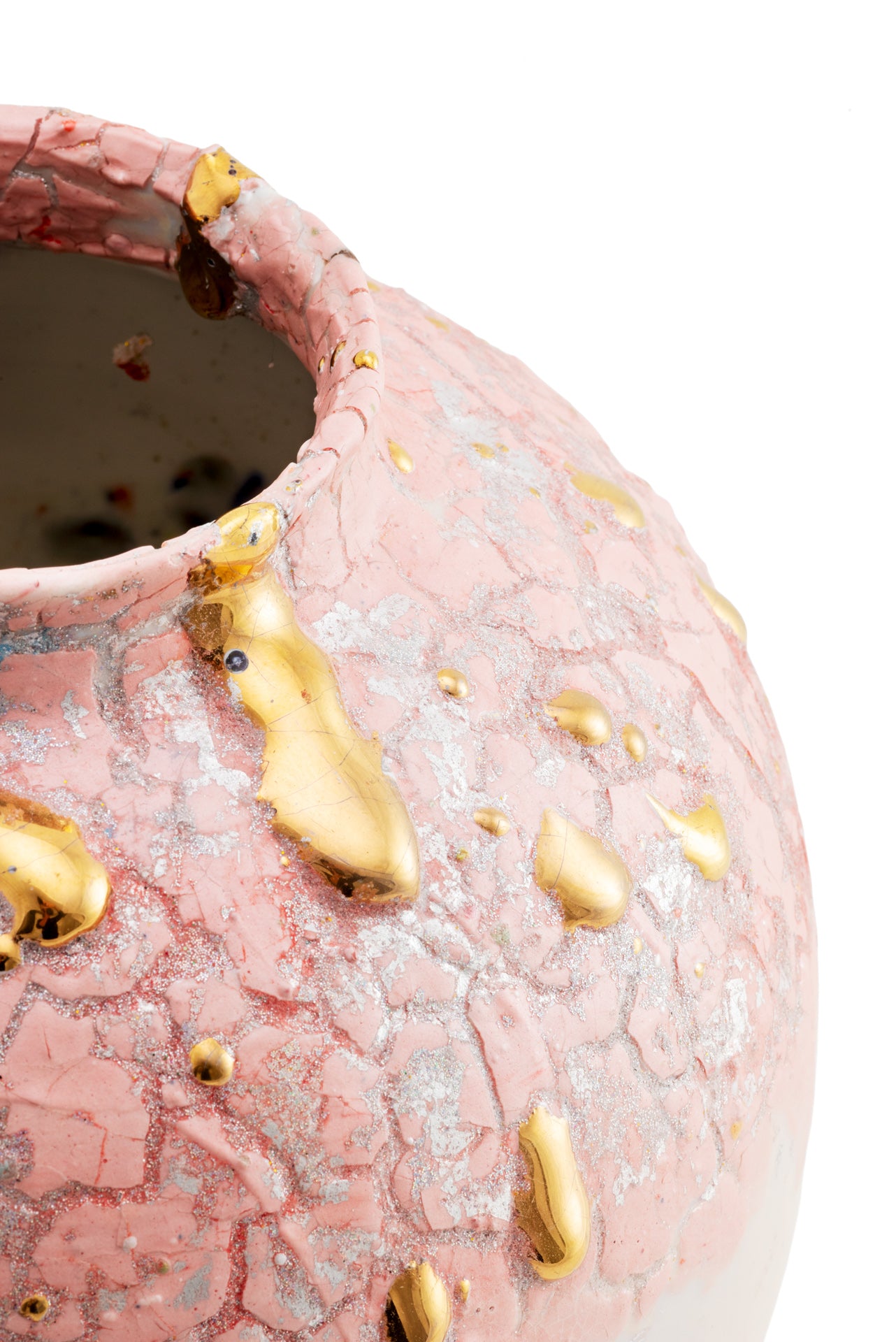 Pallas Vase Pink & Gold