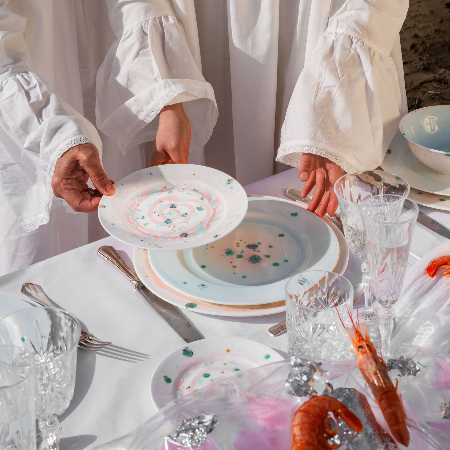 Winter Dinner Rim Plate