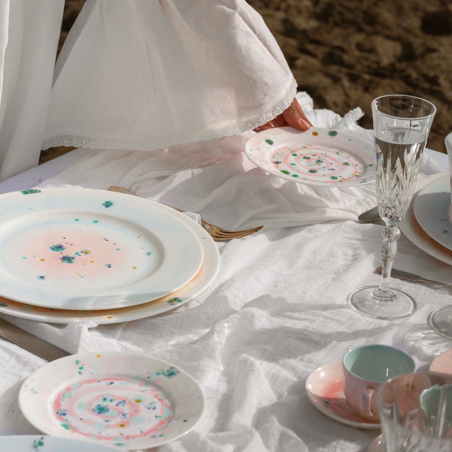 Winter Dinner Rim Plate