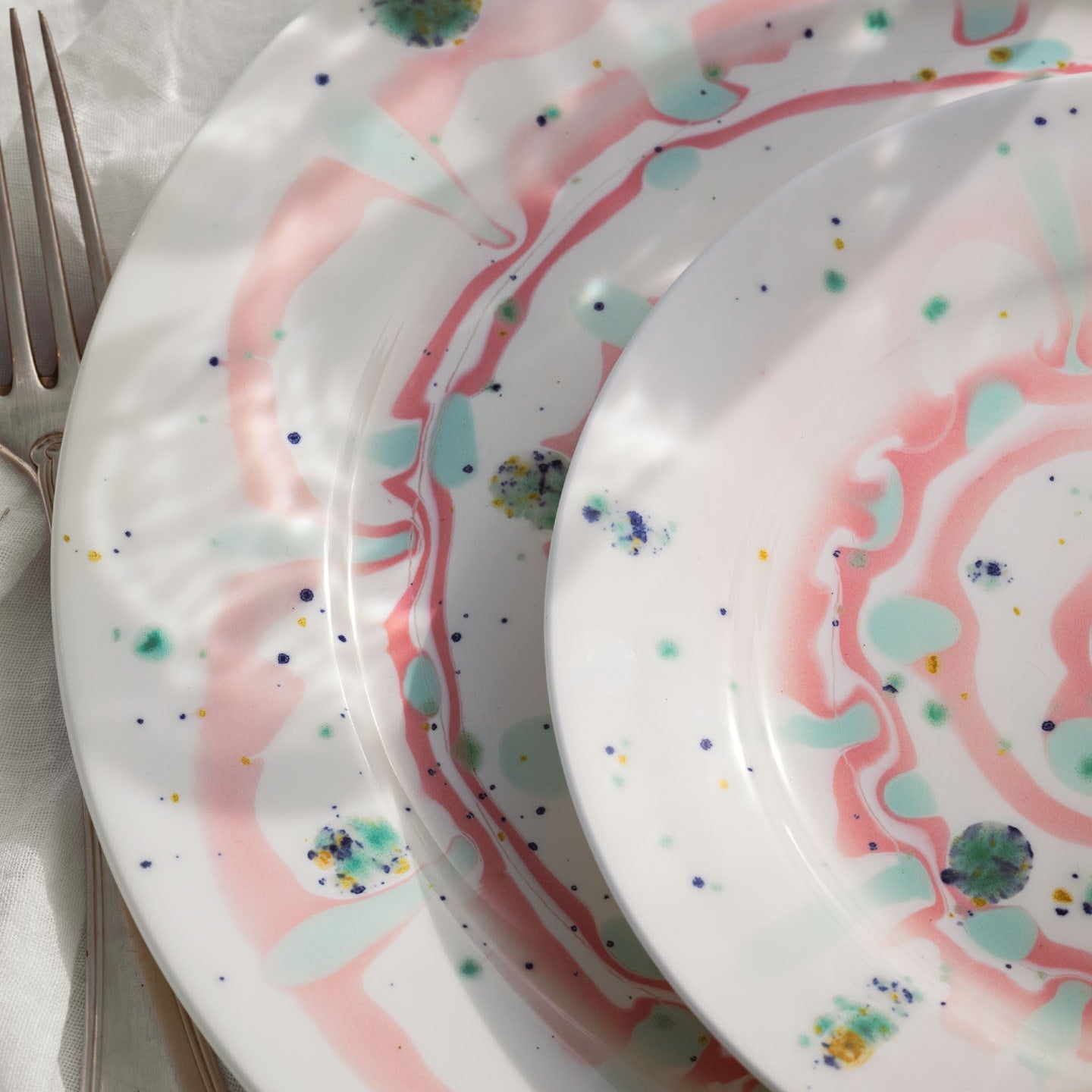 Winter Dessert Rim Plate