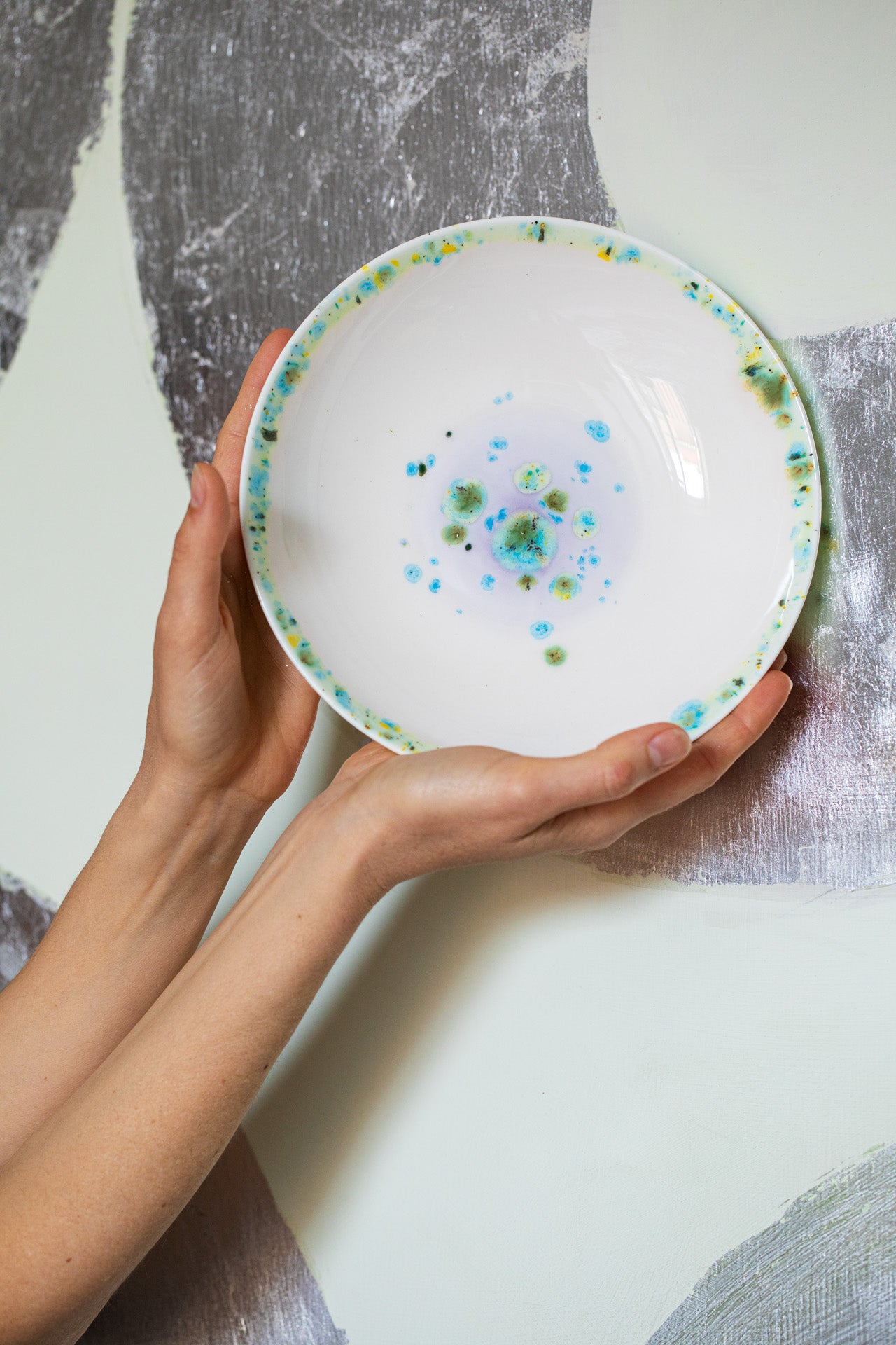 Murrine Lilac Rim Charger