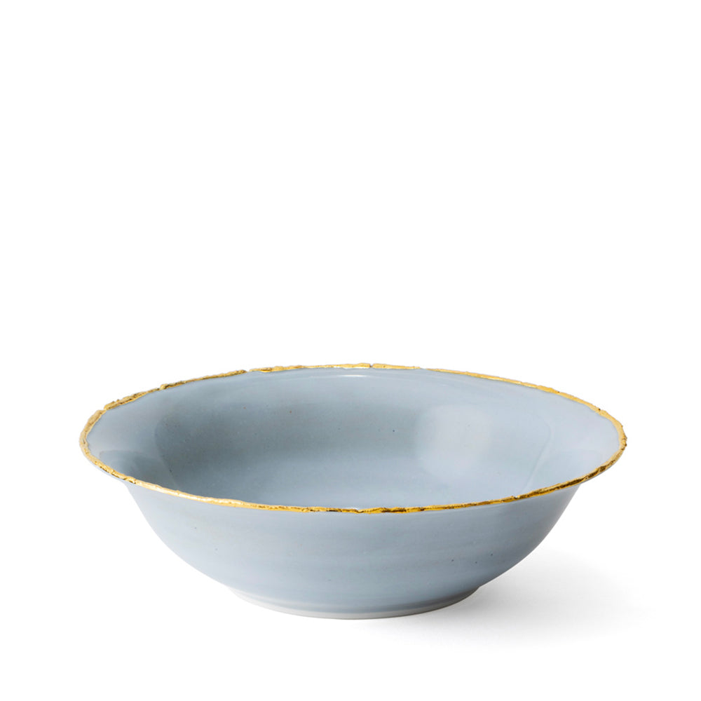 Golden Ash Blue Salad Bowl