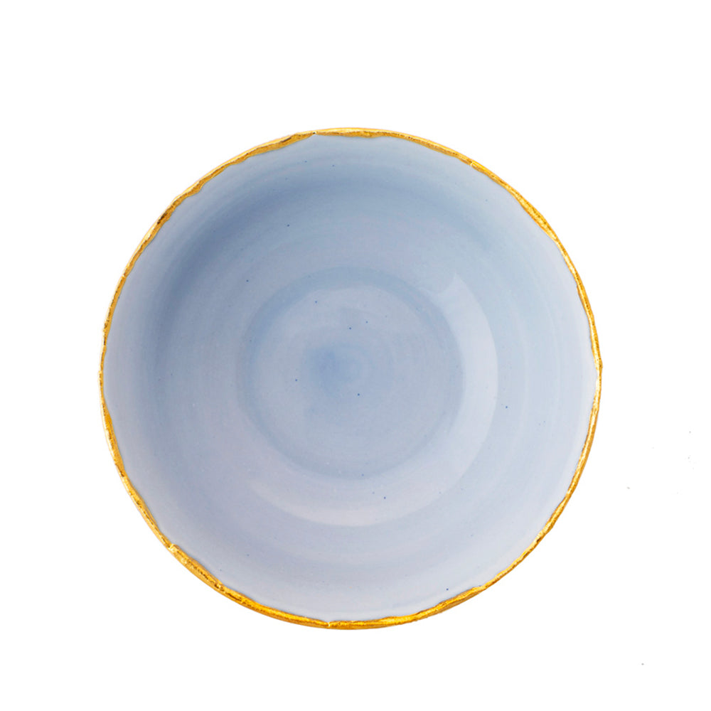 Golden Ash Blue Salad Bowl