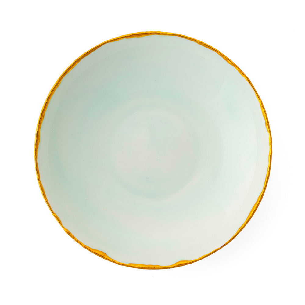 Golden Ash Mint Soup Coupe Plate Classic