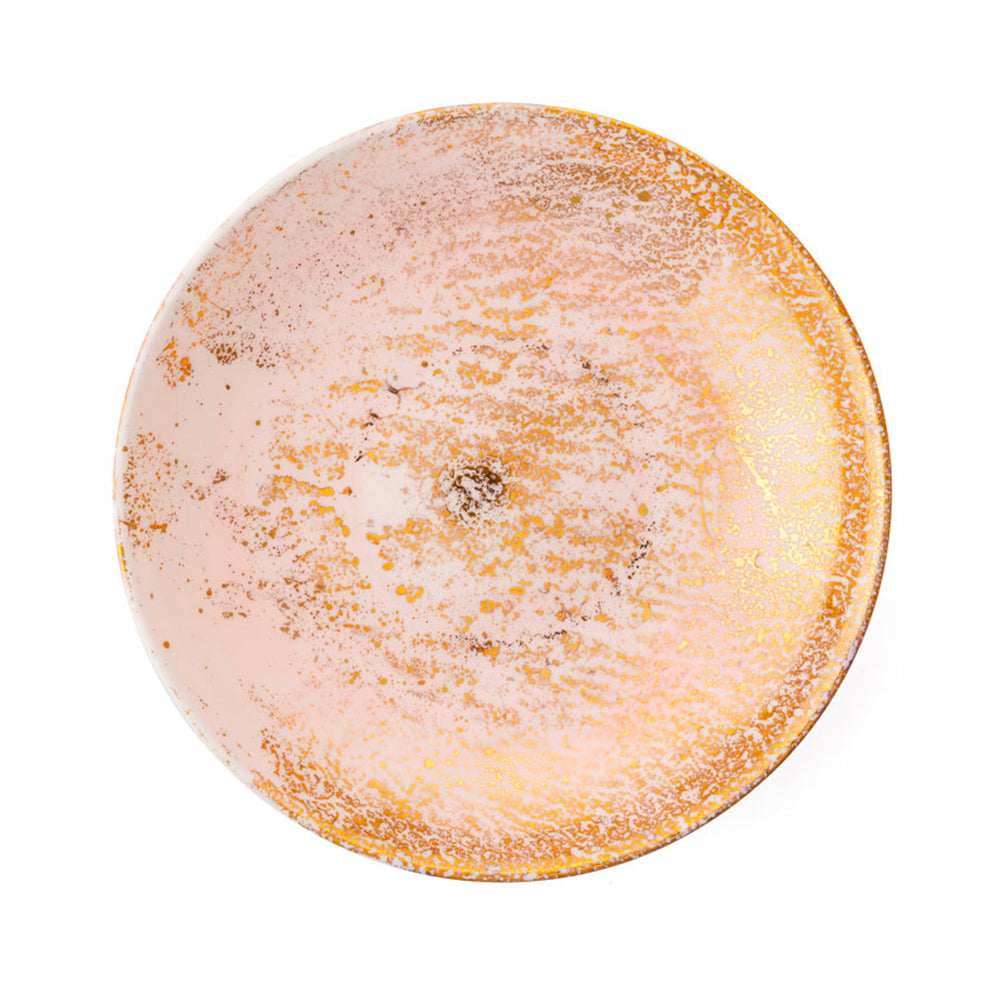 Golden Ash Pink Soup Coupe Plate