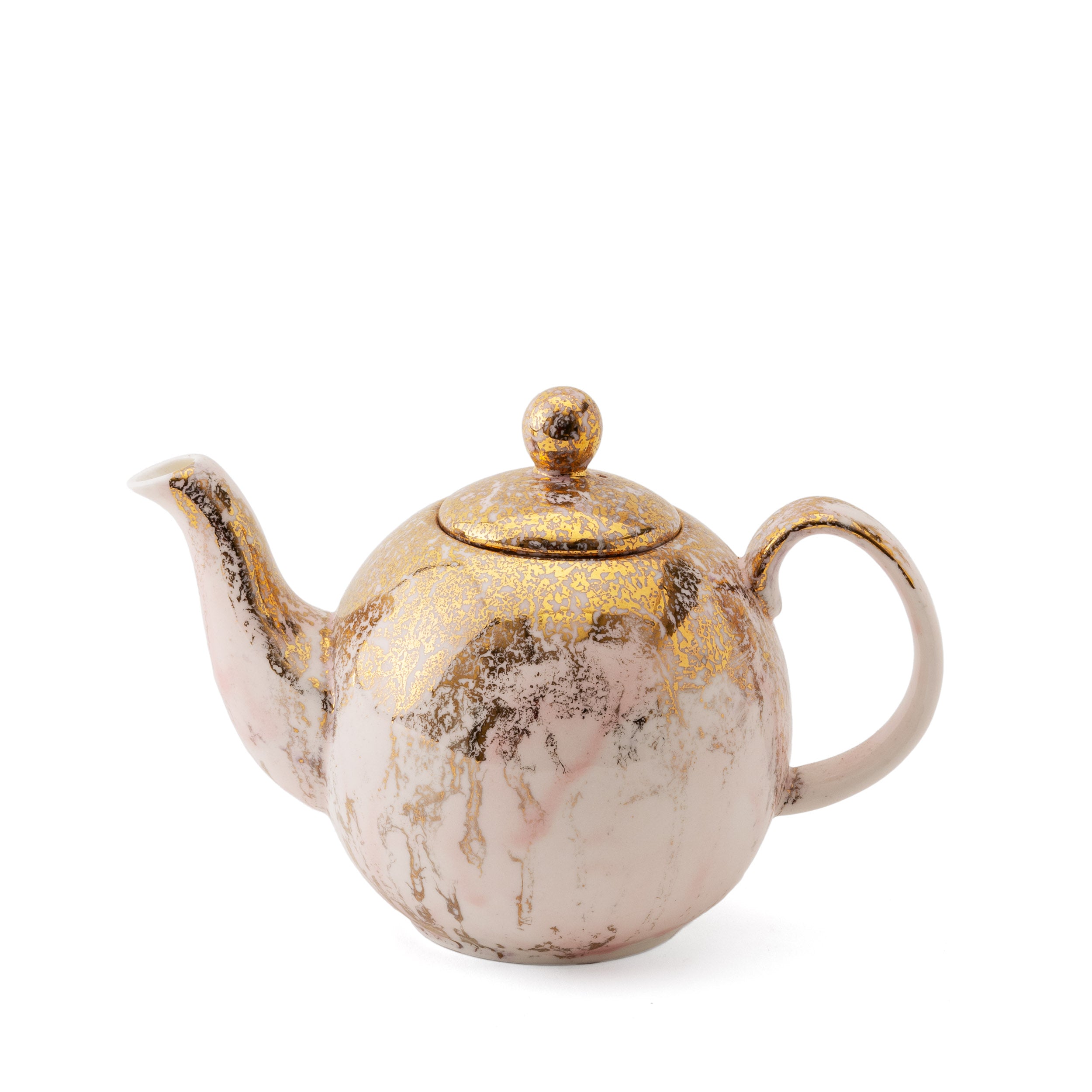 Golden Ash Pink Teapot