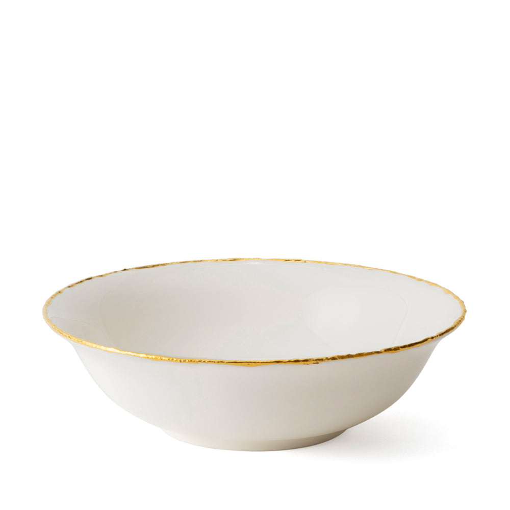 Golden Ash White Salad Bowl