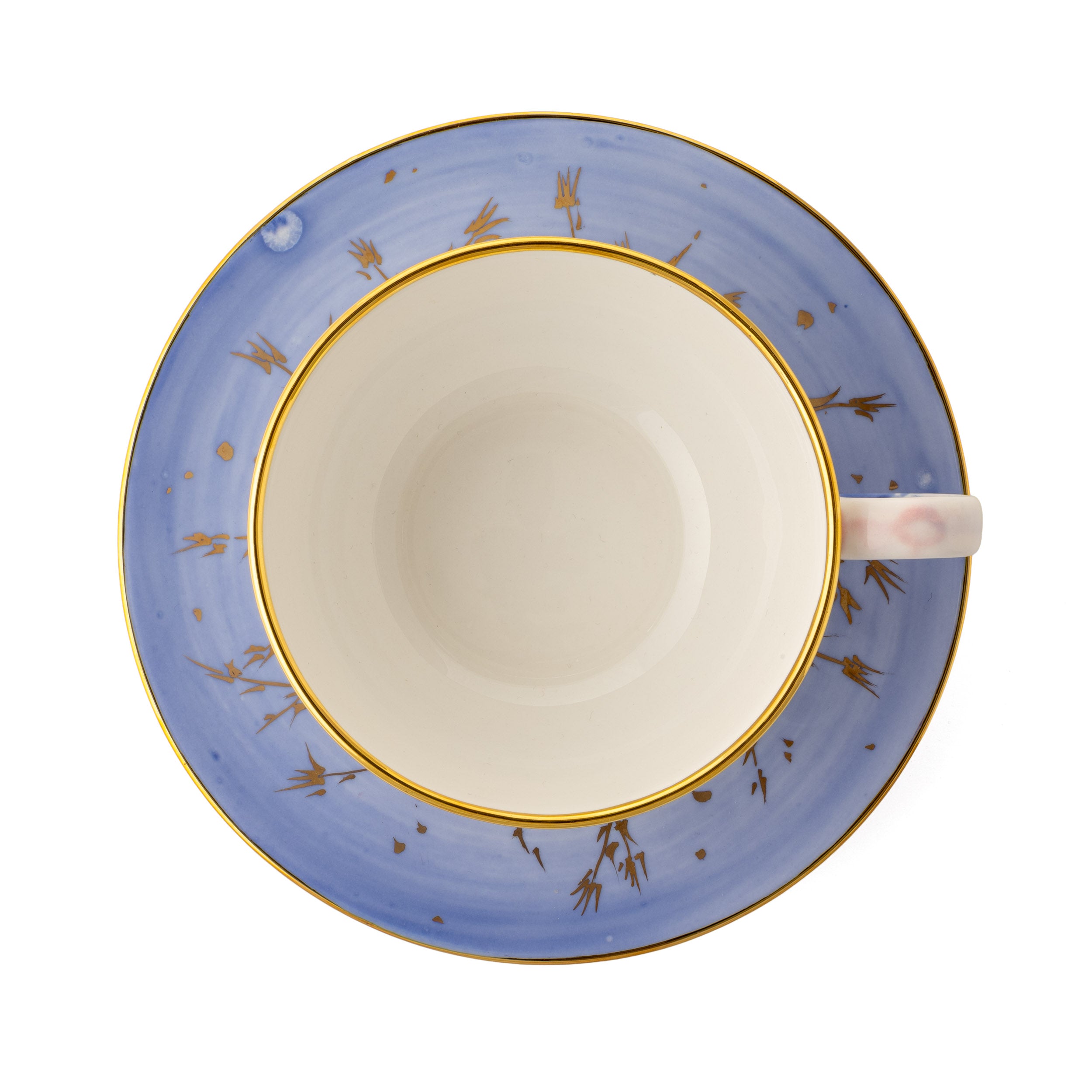 Grain Blue Cappuccino Cup & Saucer