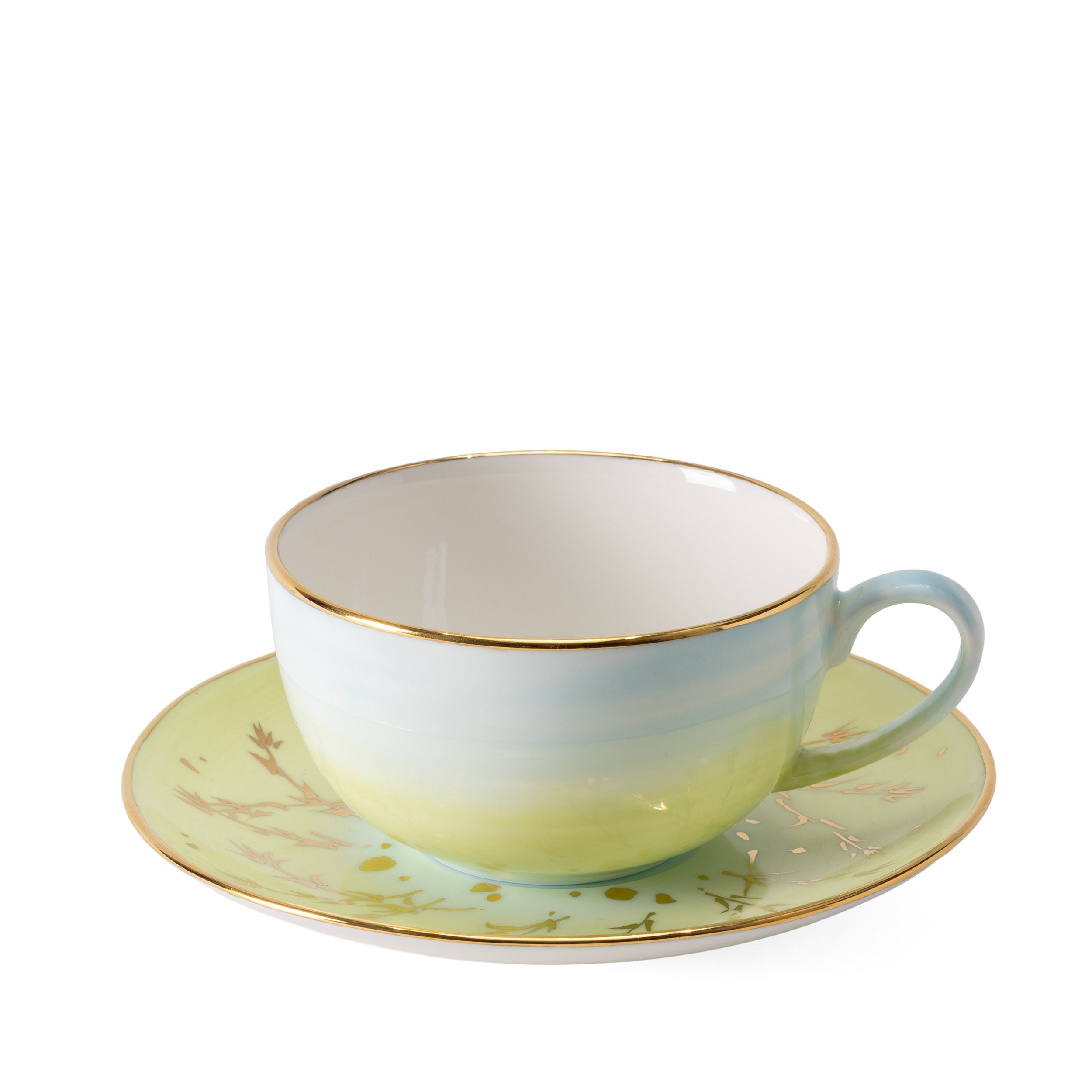 Grain Green Cappuccino Cup & Saucer