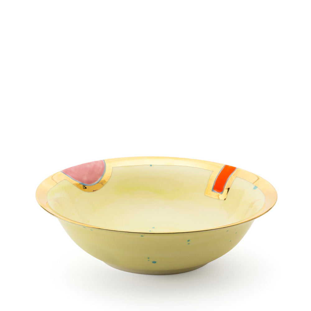 Lime Gold Salad Bowl