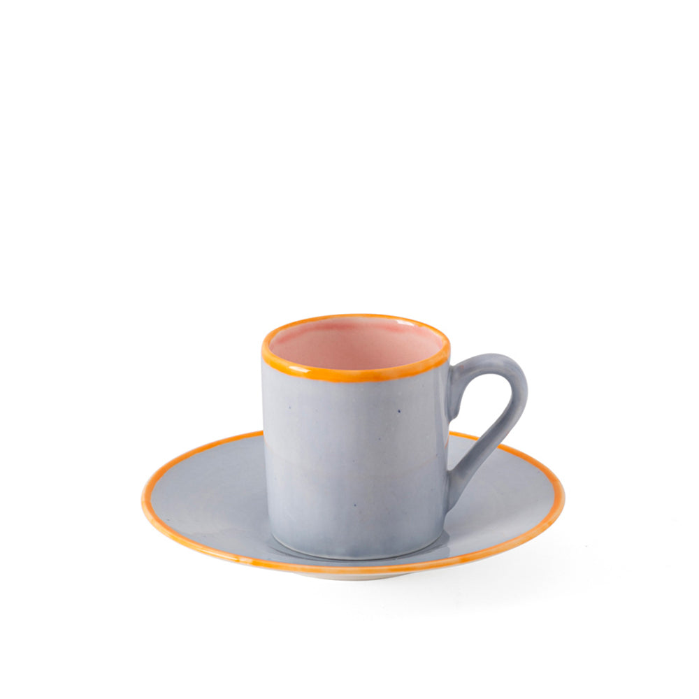 Murrine Straight Coffee Cup & Saucer