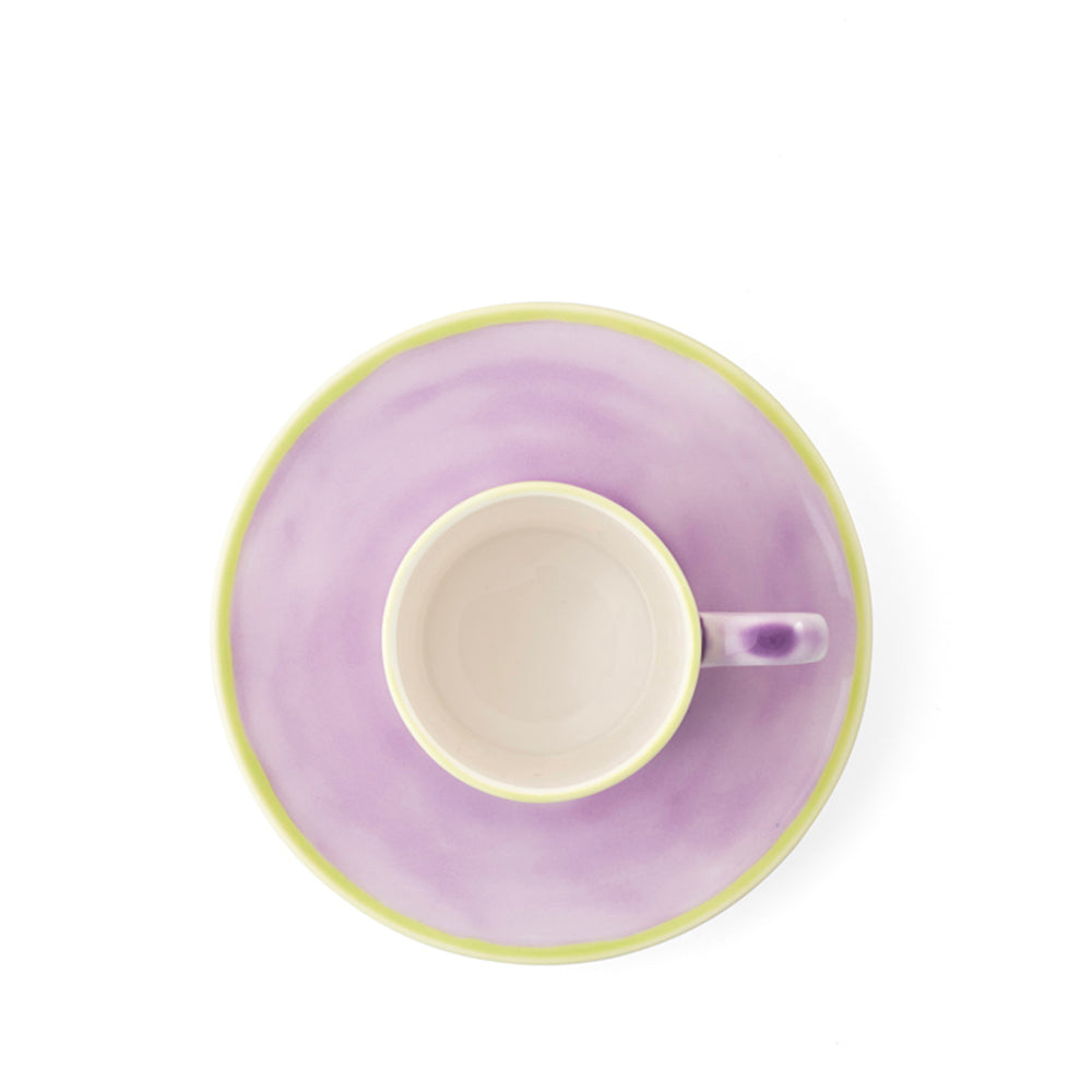 Murrine Lilac Coffee Cup & Saucer