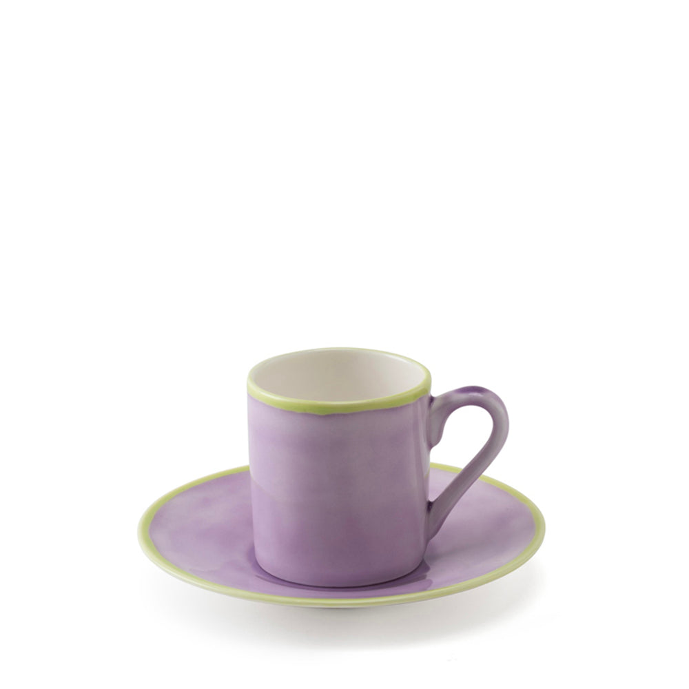 Murrine Lilac Coffee Cup & Saucer