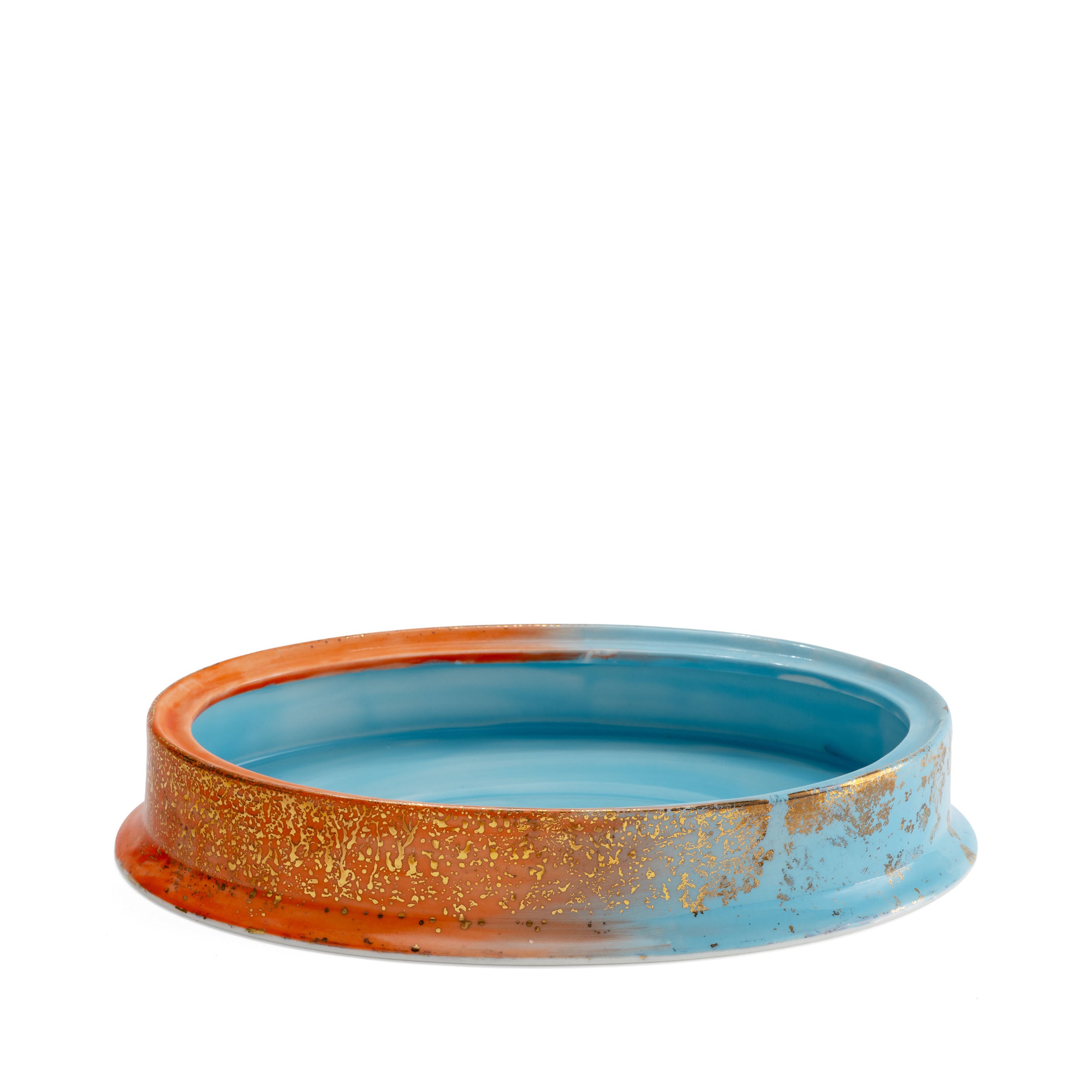 Orange Blue Oval Box