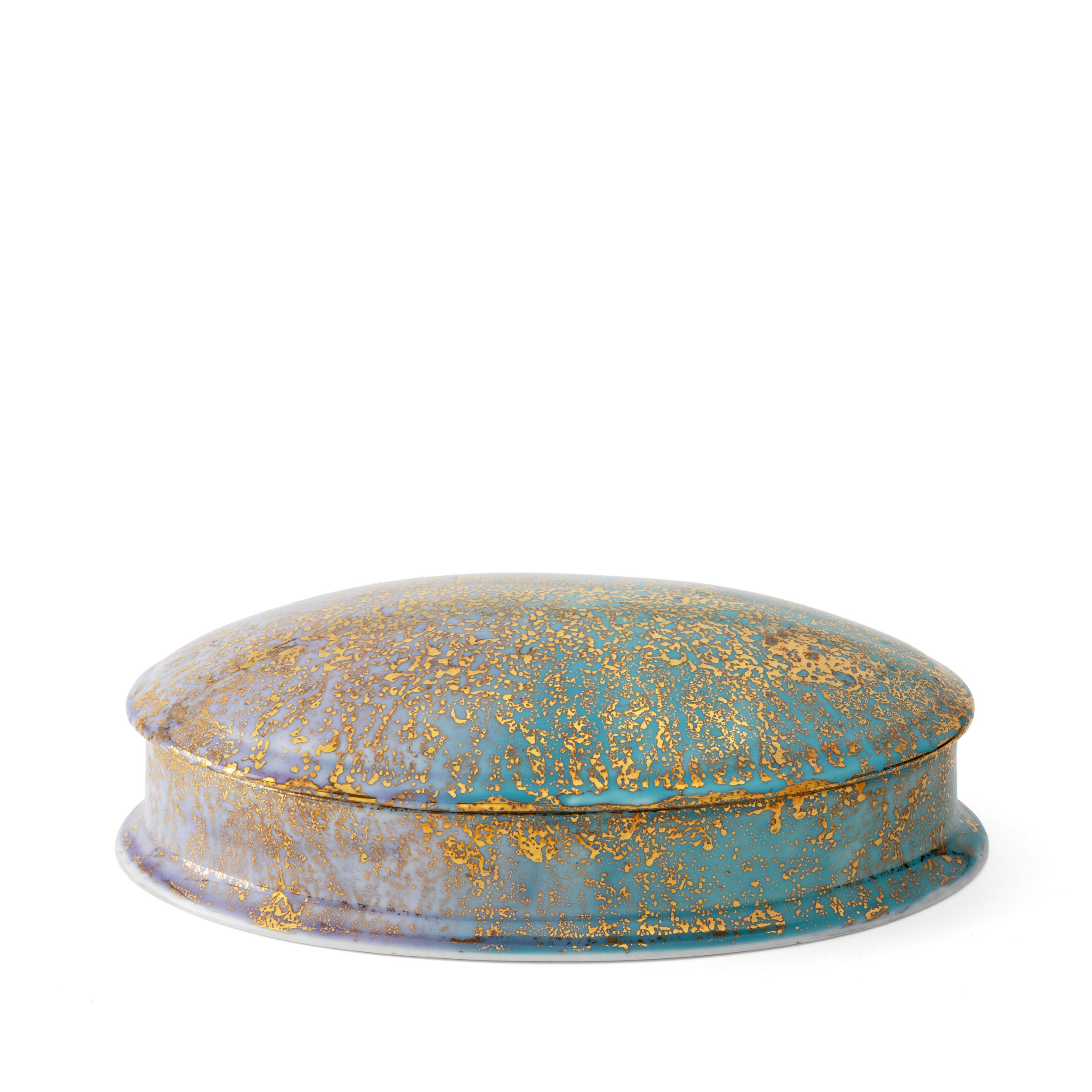 Purple Blue Oval Box