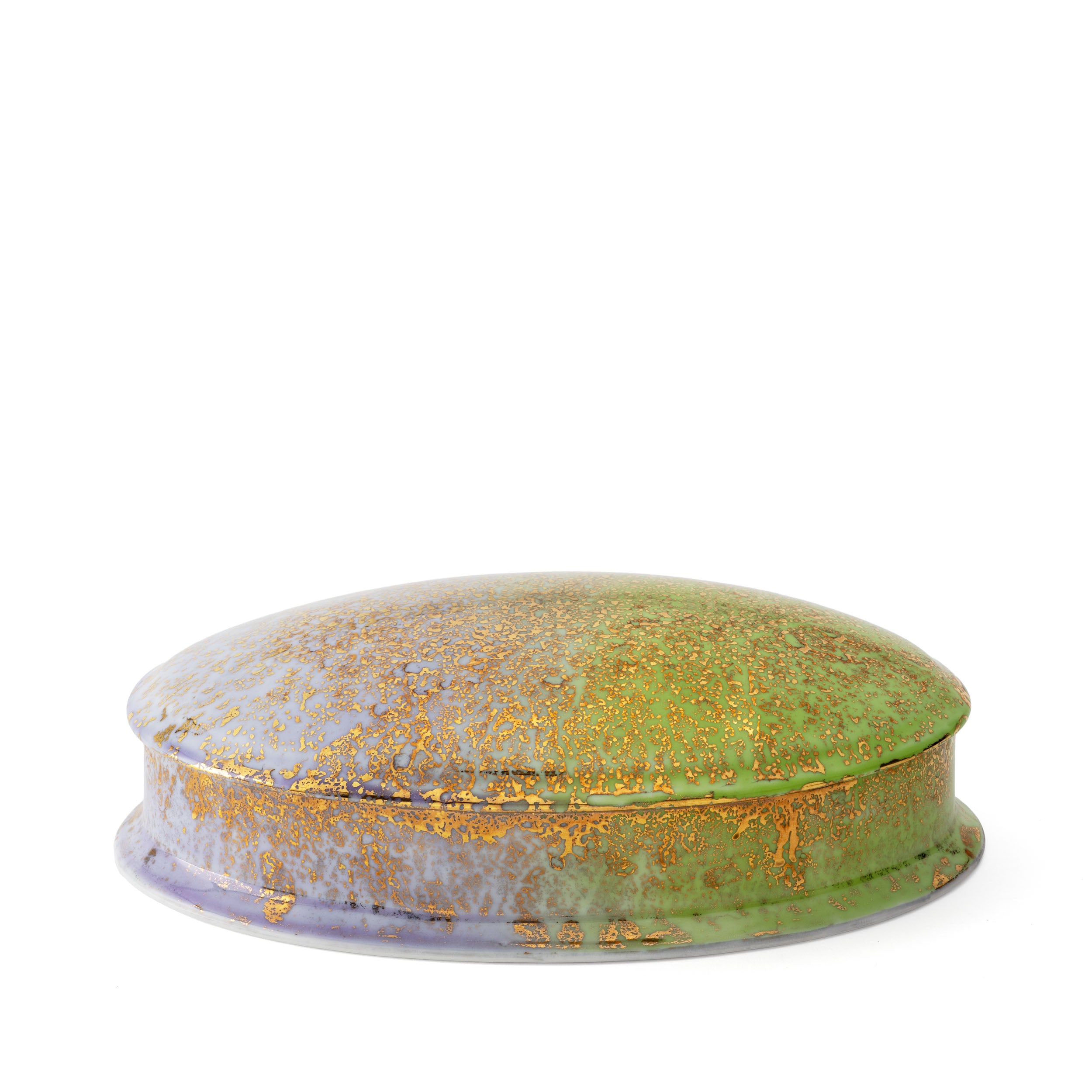 Purple Green Oval Box