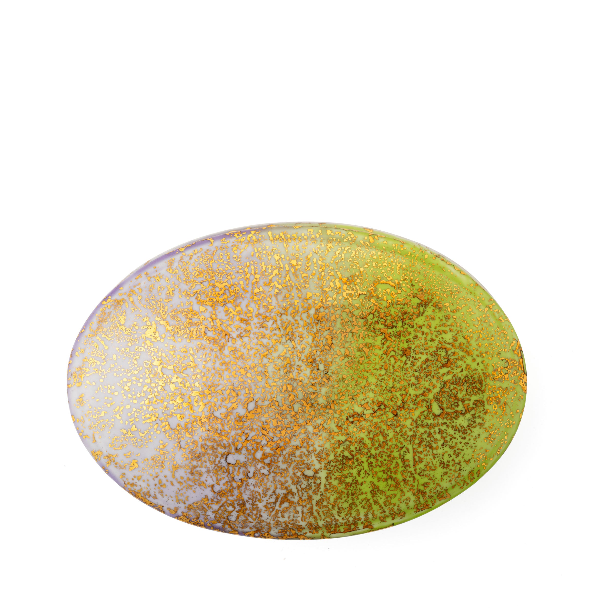 Purple Green Oval Box