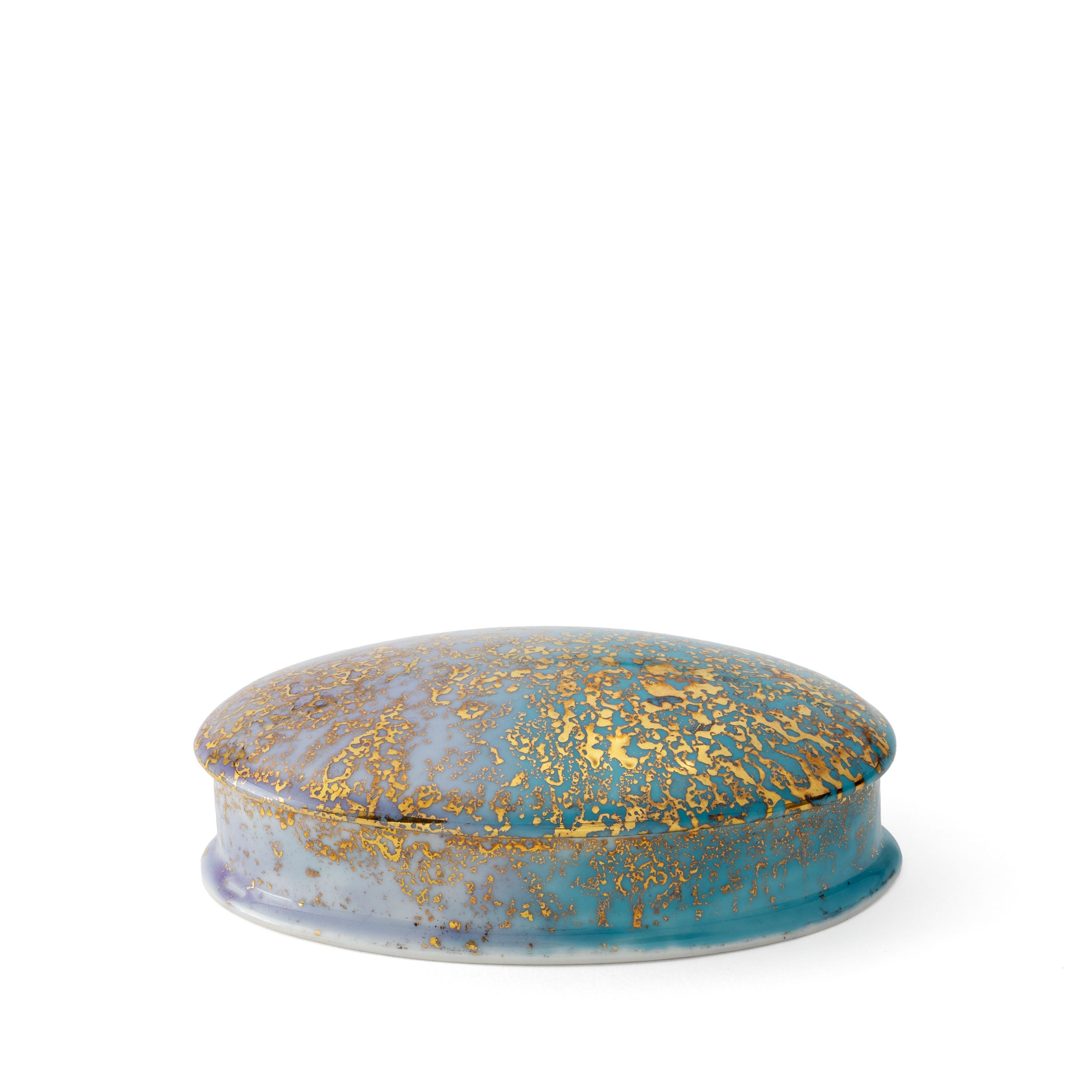 Purple Blue Small Oval Box