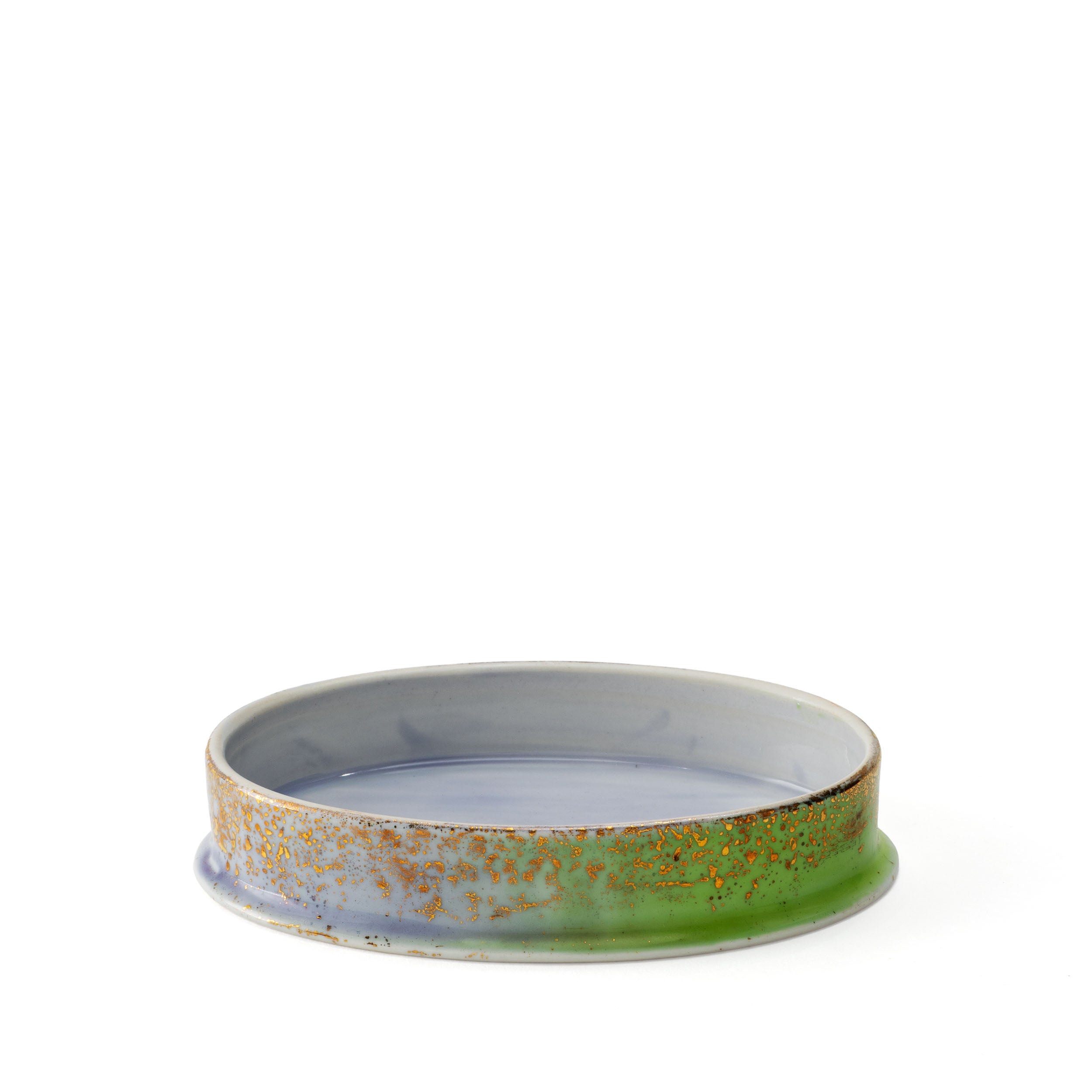 Purple Green Small Oval Box