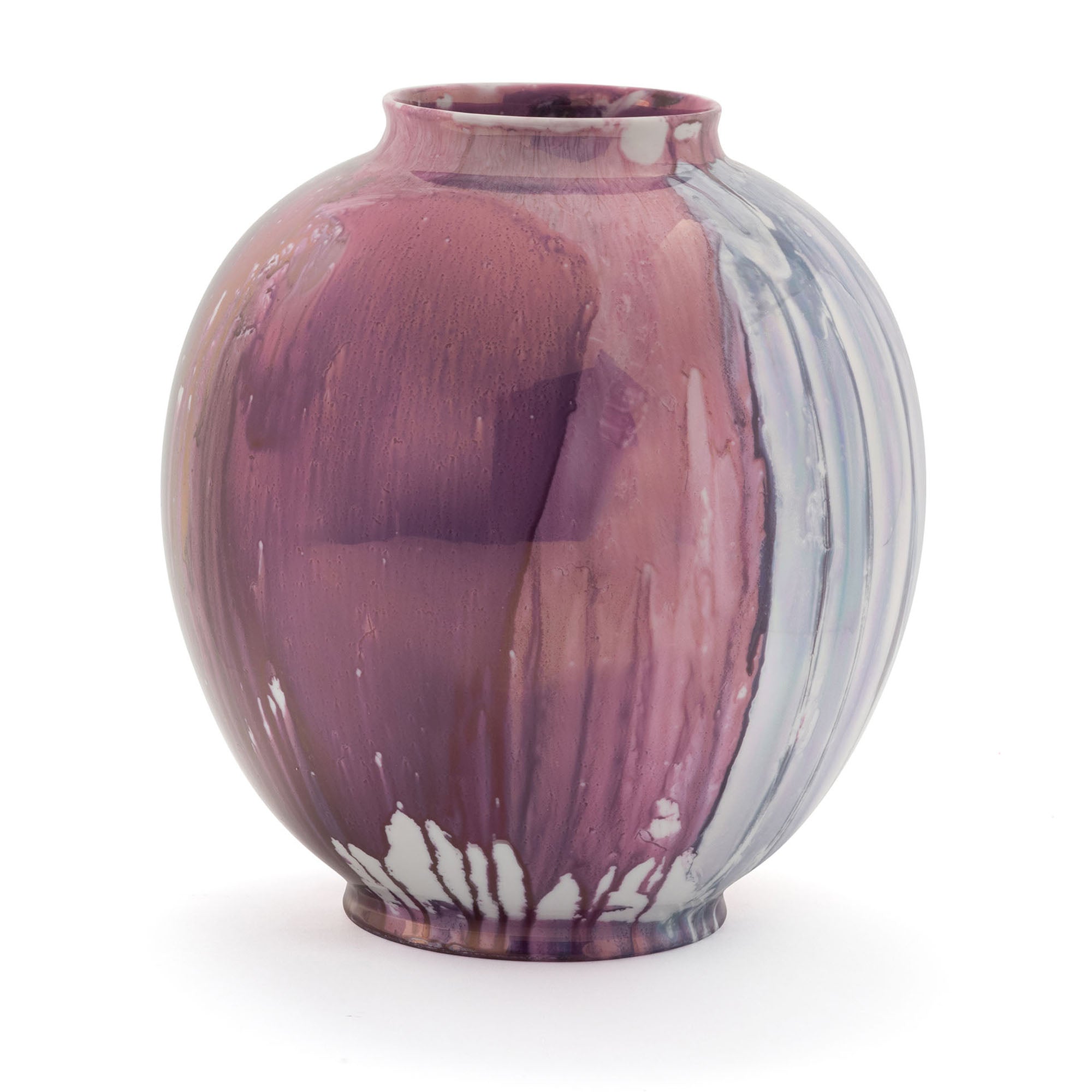 Pallas Vase Garnet & White