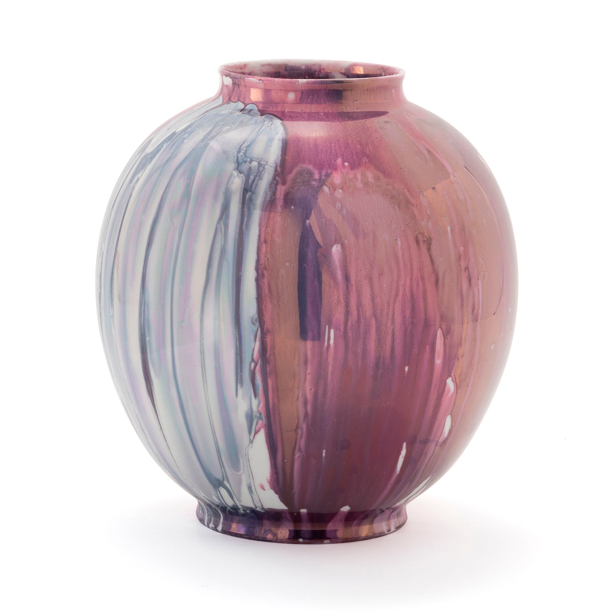 Pallas Vase Garnet & White