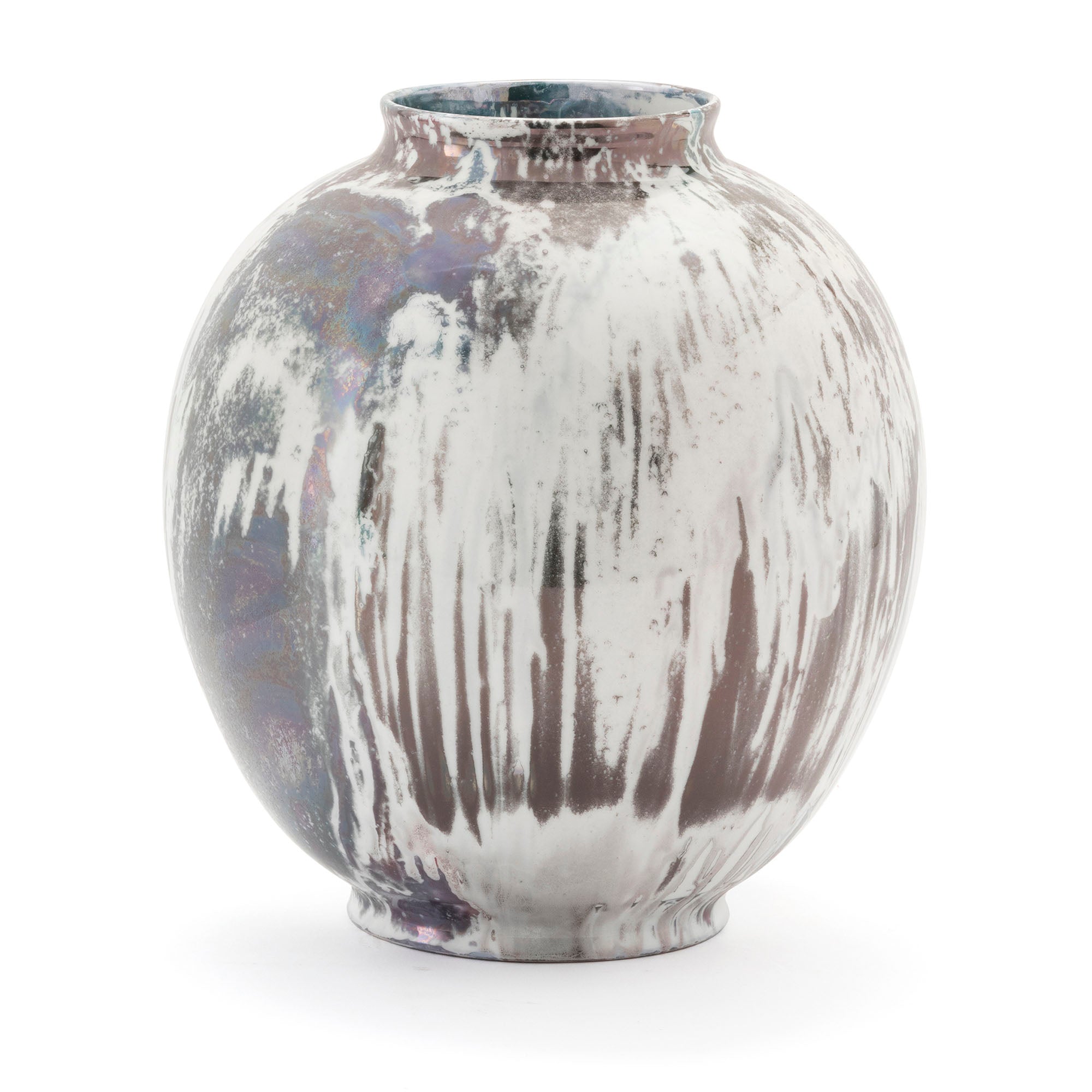 Pallas Vase Purple & White