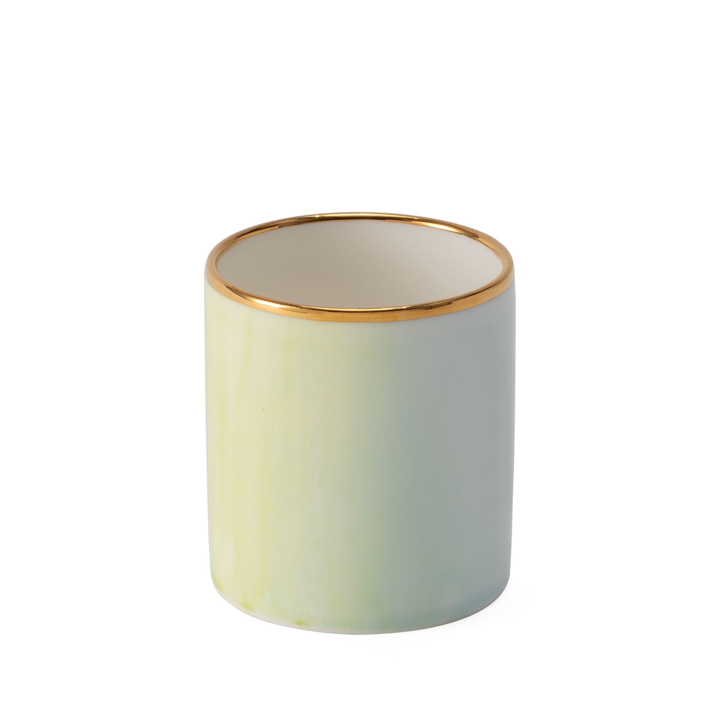 Green Rim Gold Pen Holder