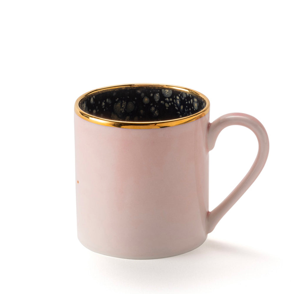 Tazza Rosa con bordo dorato Brera Mugs