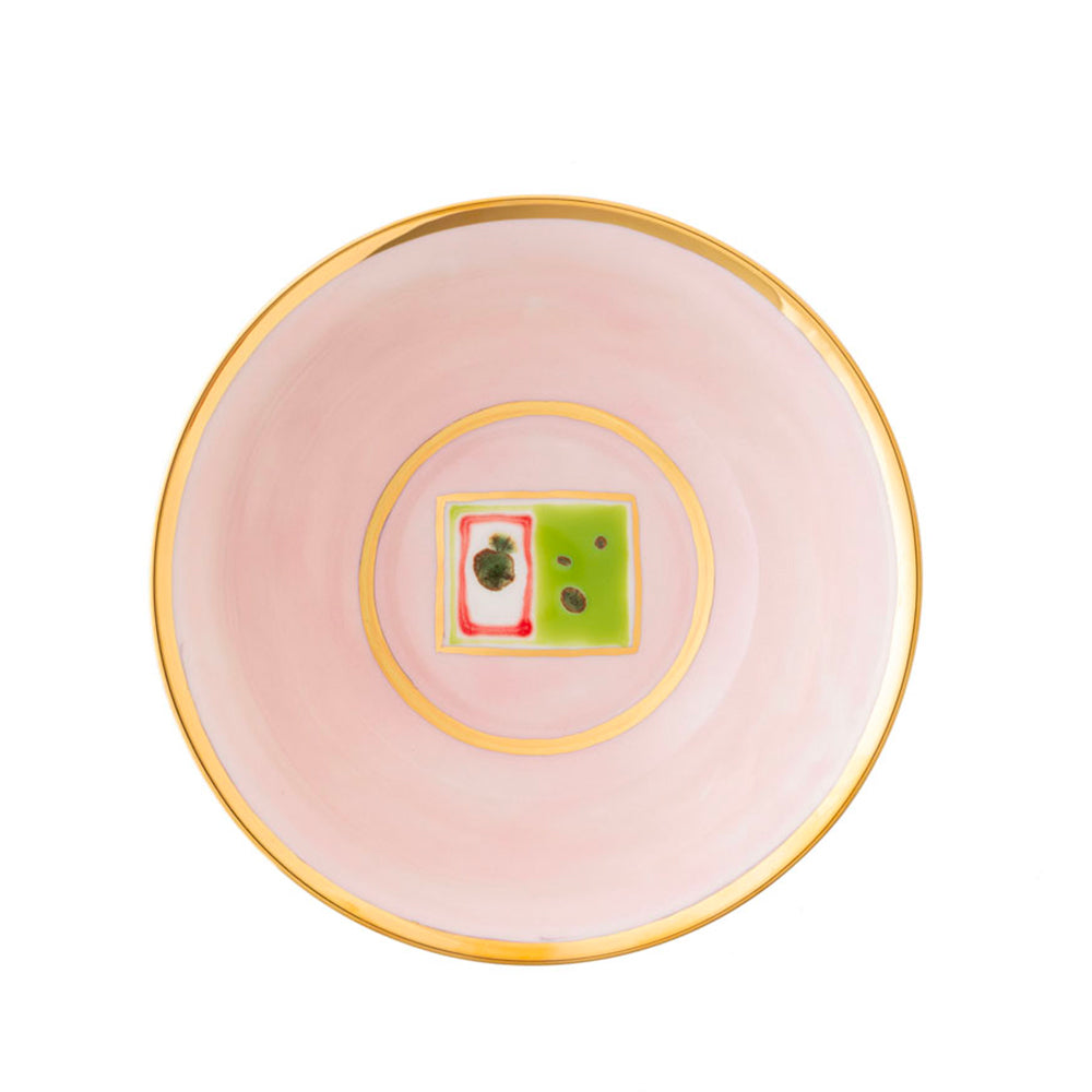 Pink Gold Salad Bowl