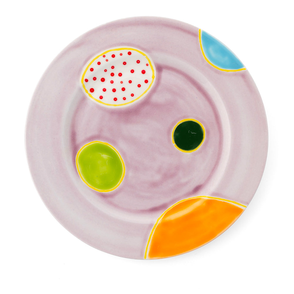 Plum Dinner Rim Plate