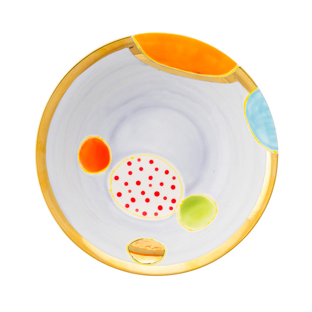 Plum Gold Salad Bowl