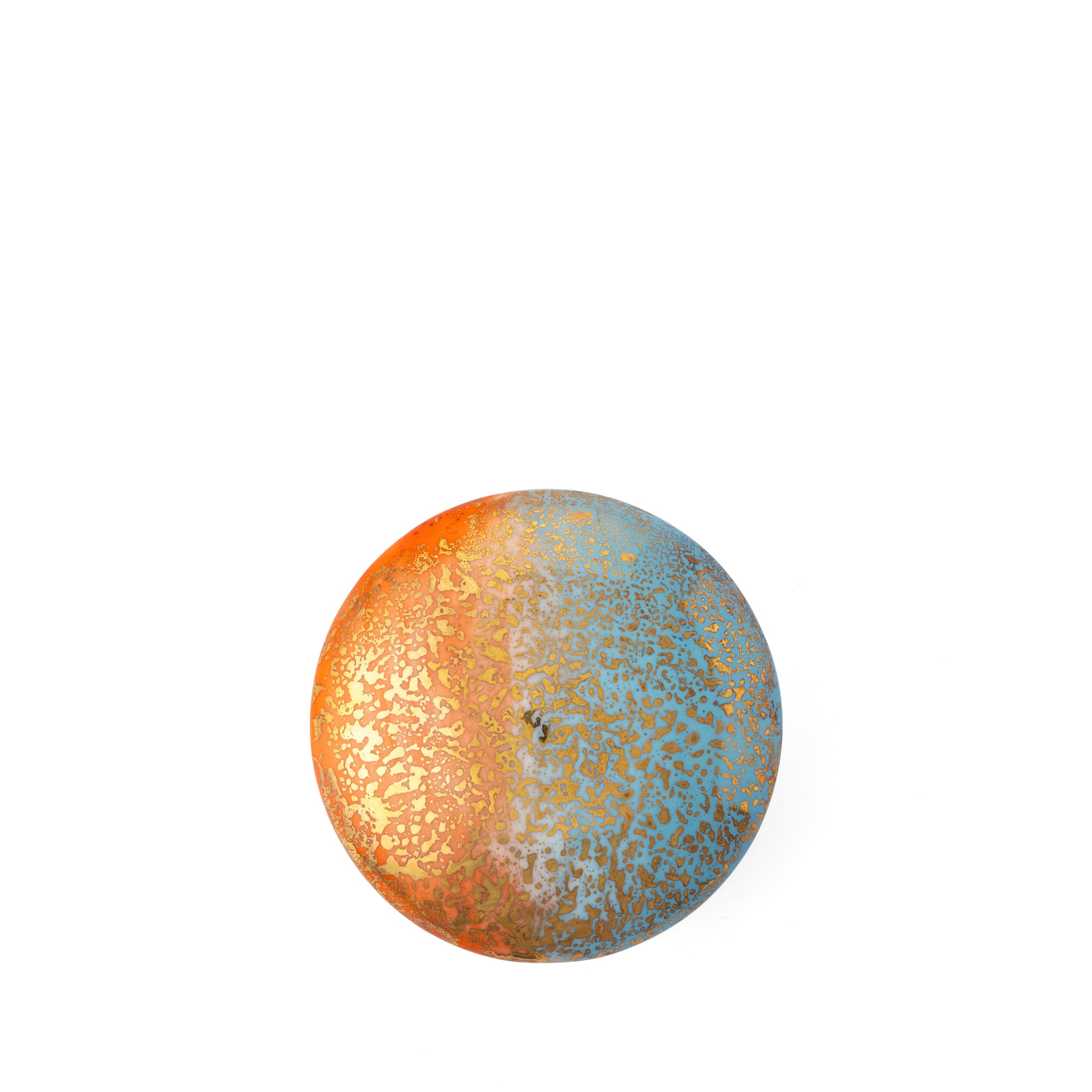 Orange Blue Round Box