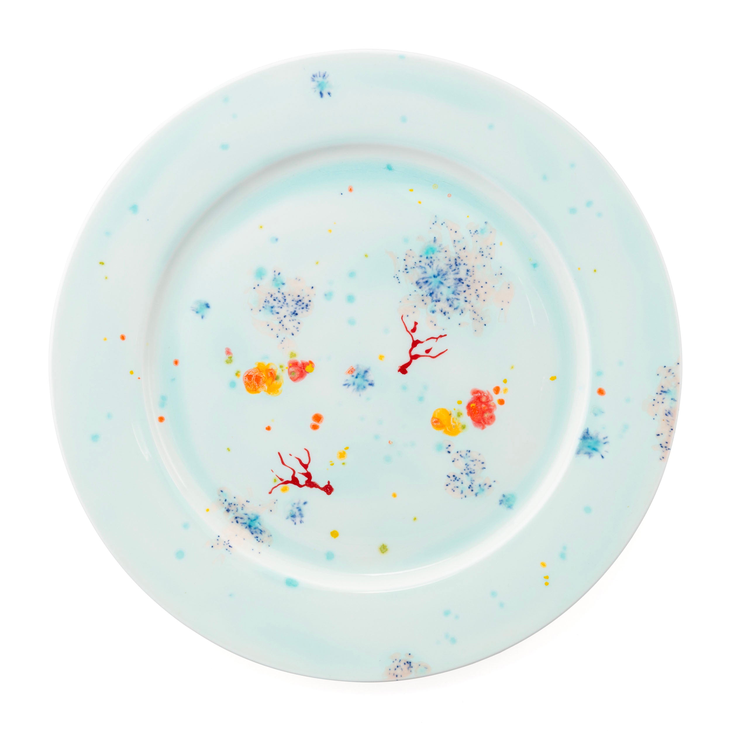 Seabed Blue Rim Platter