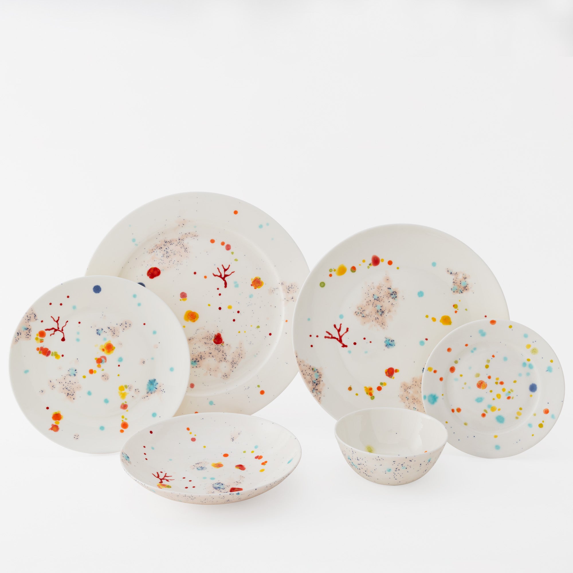 Seabed White Dinner Set