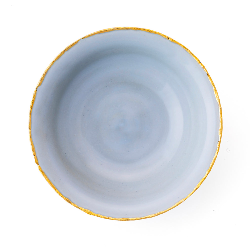 Golden Ash Blue Salad Bowl
