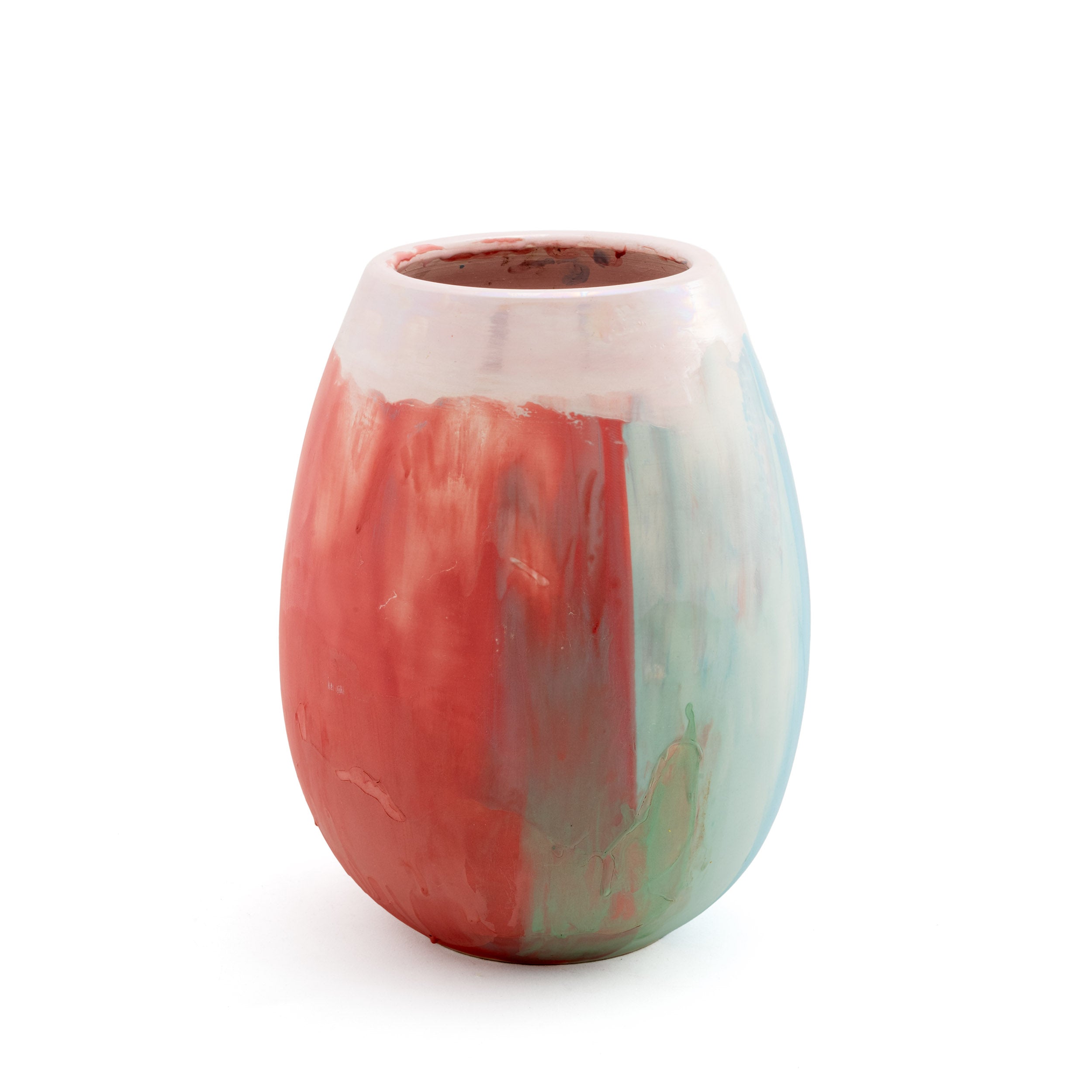 Dust & Light Red&Blue Vase