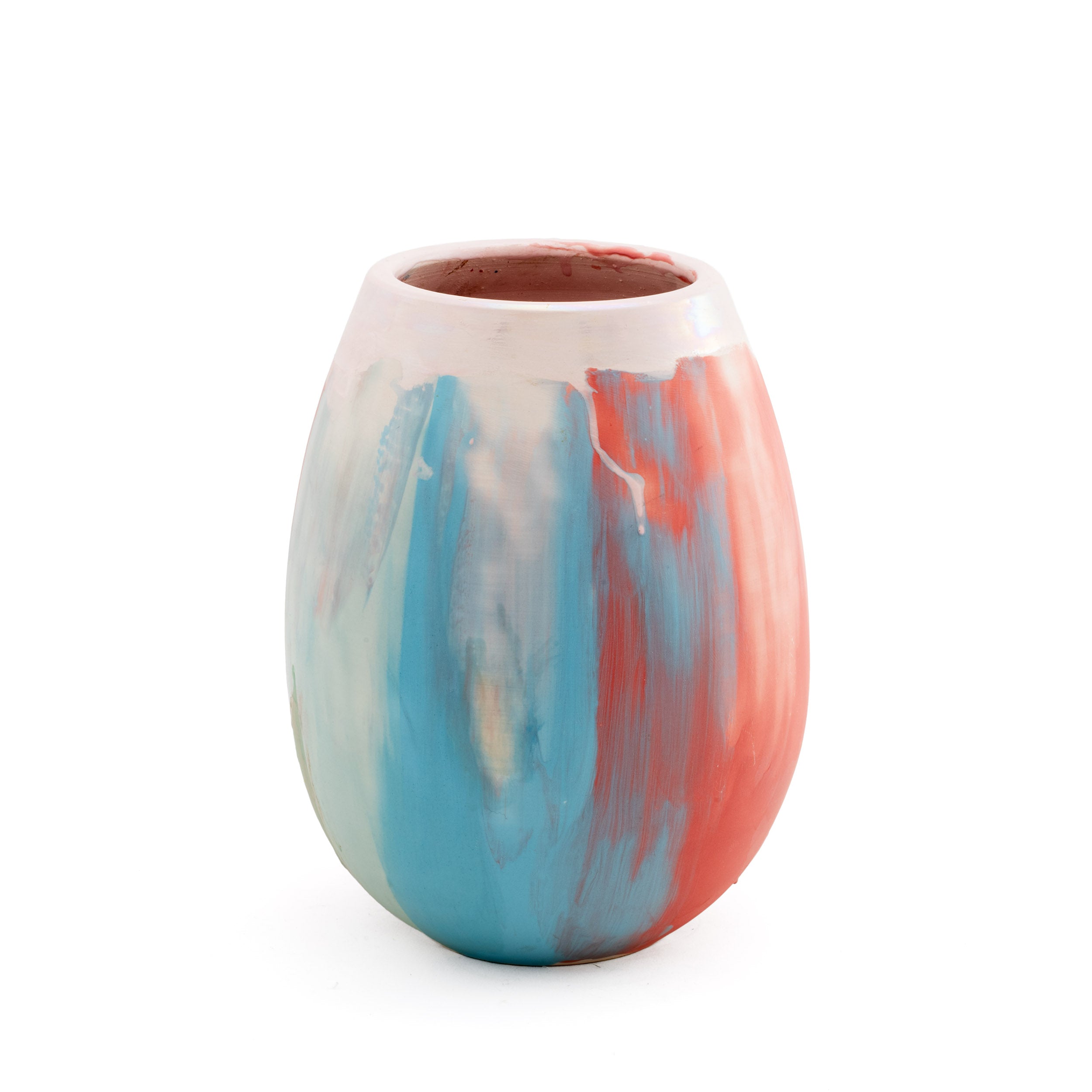 Dust & Light Red&Blue Vase