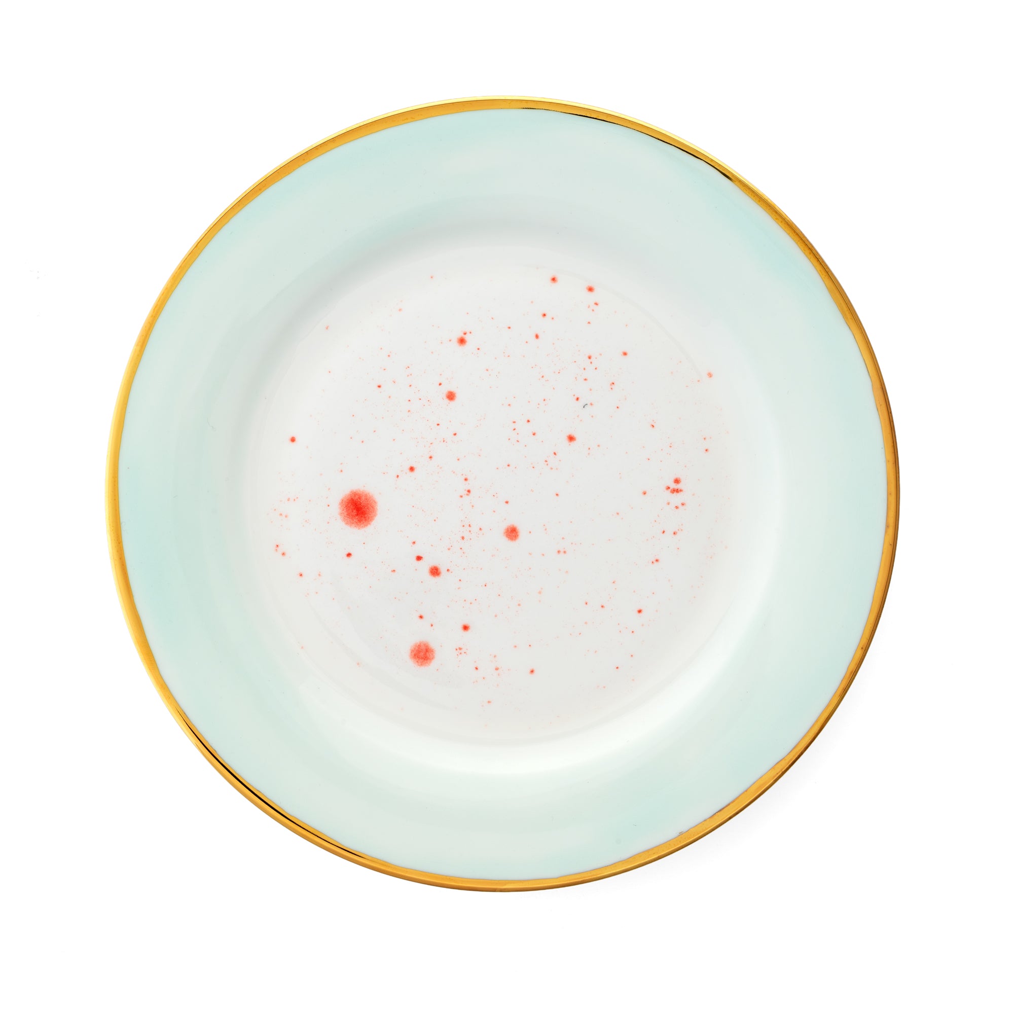 Alpine Mint Dessert Rim Plate