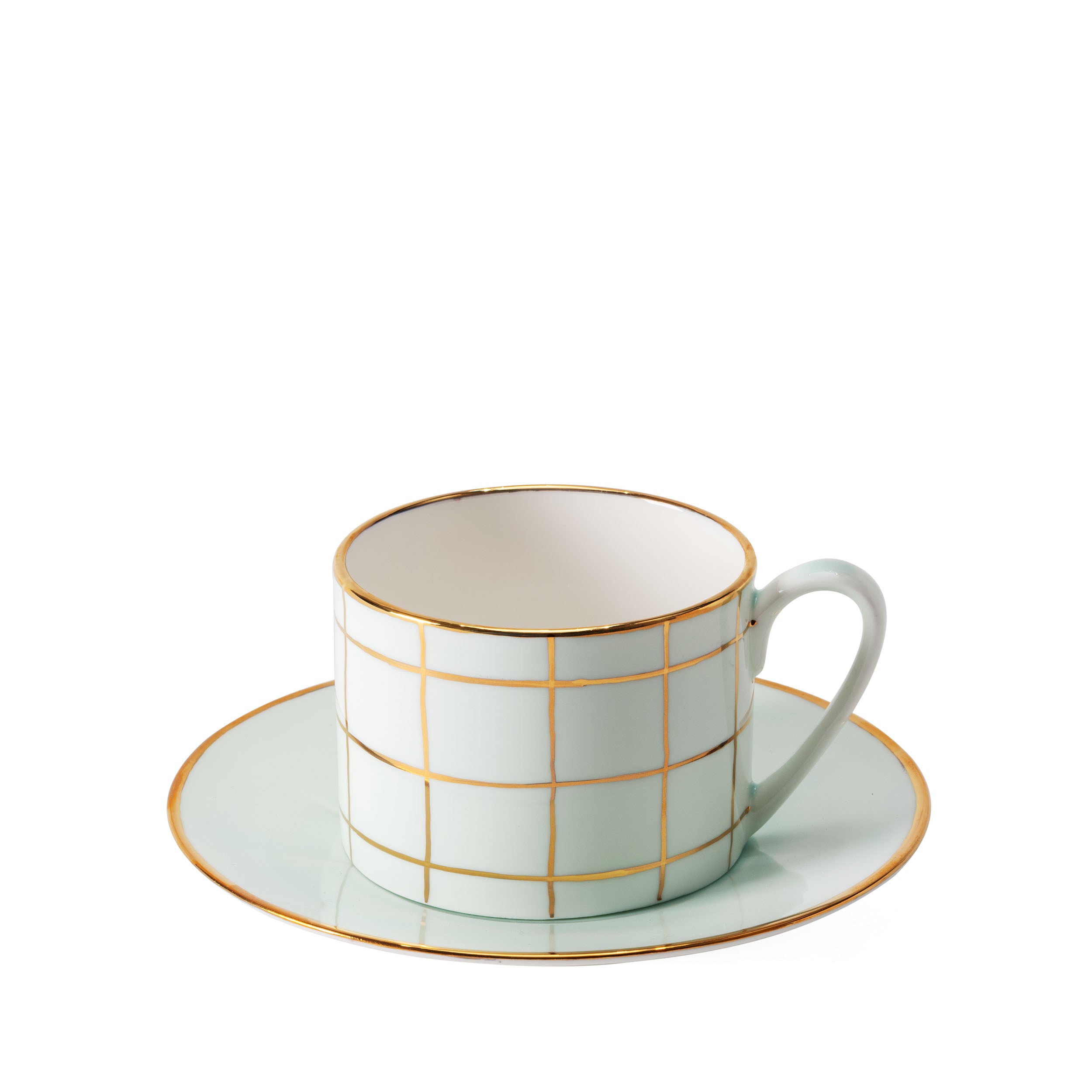 Alpine Mint Teacup & Saucer