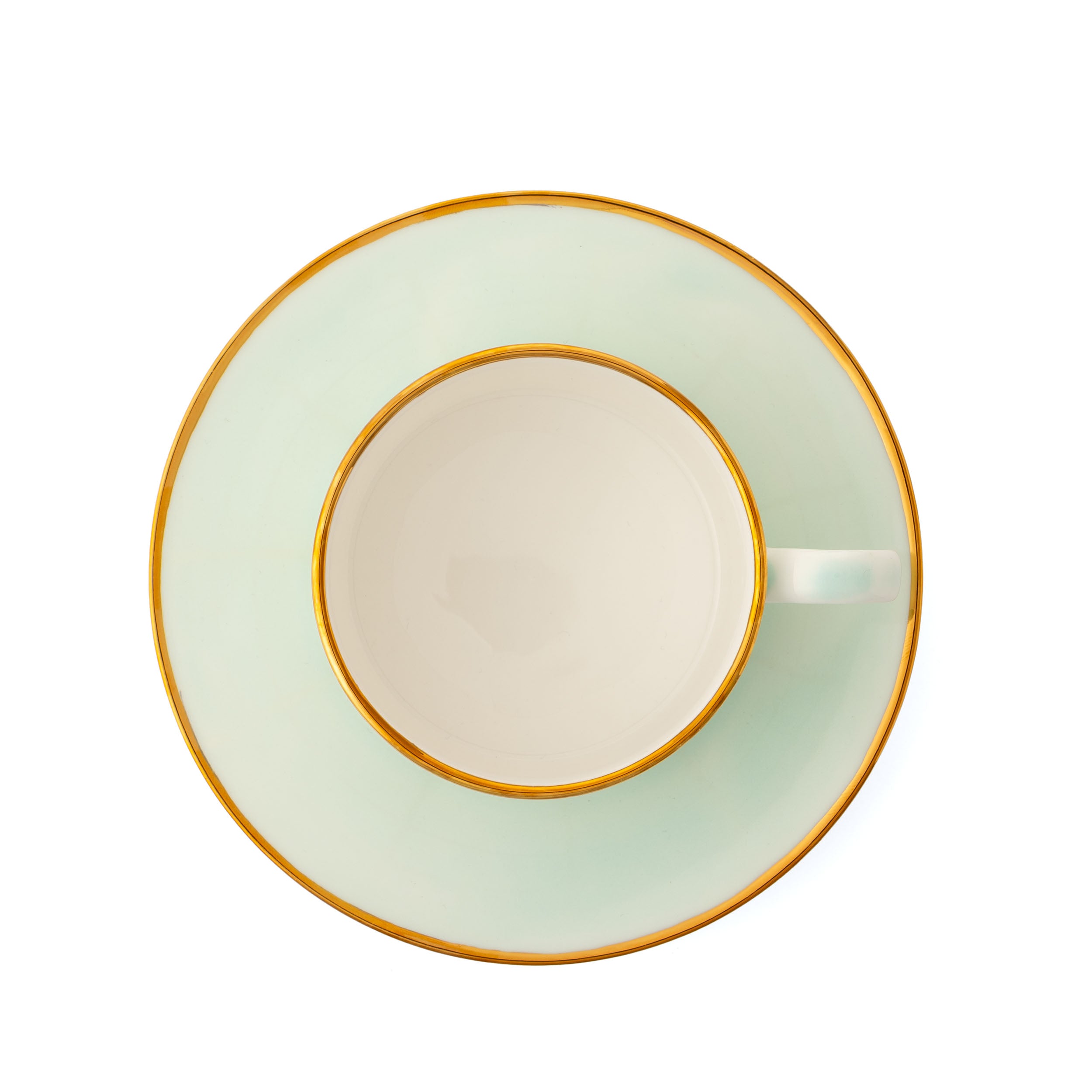 Alpine Mint Teacup & Saucer