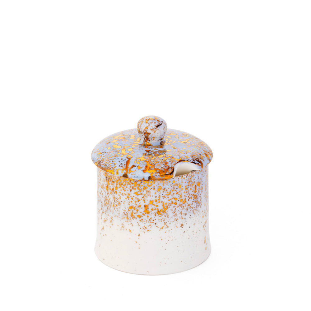 Golden Ash Blue Sugar Lid