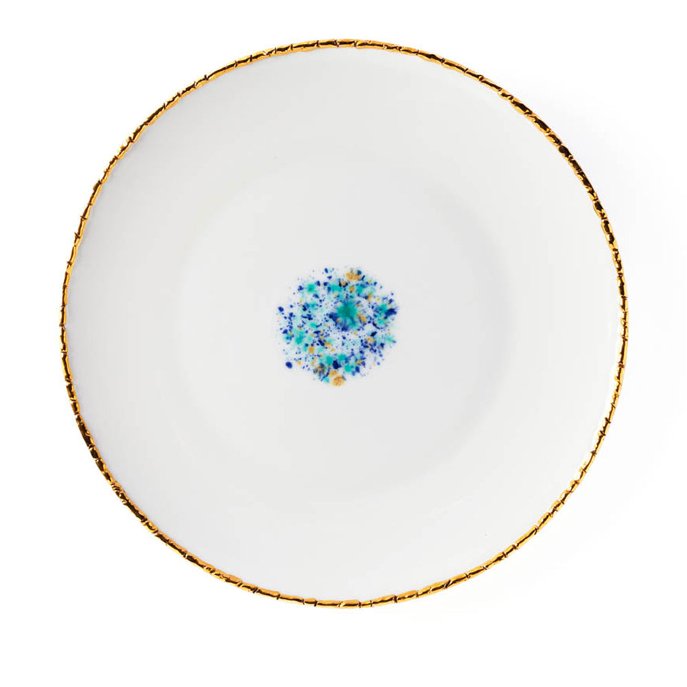 Blue Marble Dinner Coupe Plate