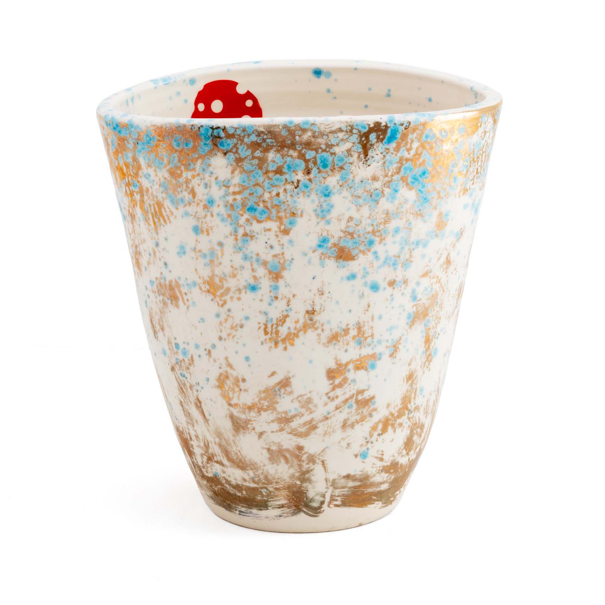 Sky Flowers Oval Vase