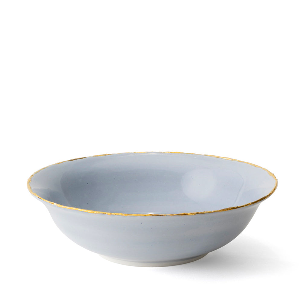 Golden Ash Blue Salad Bowl