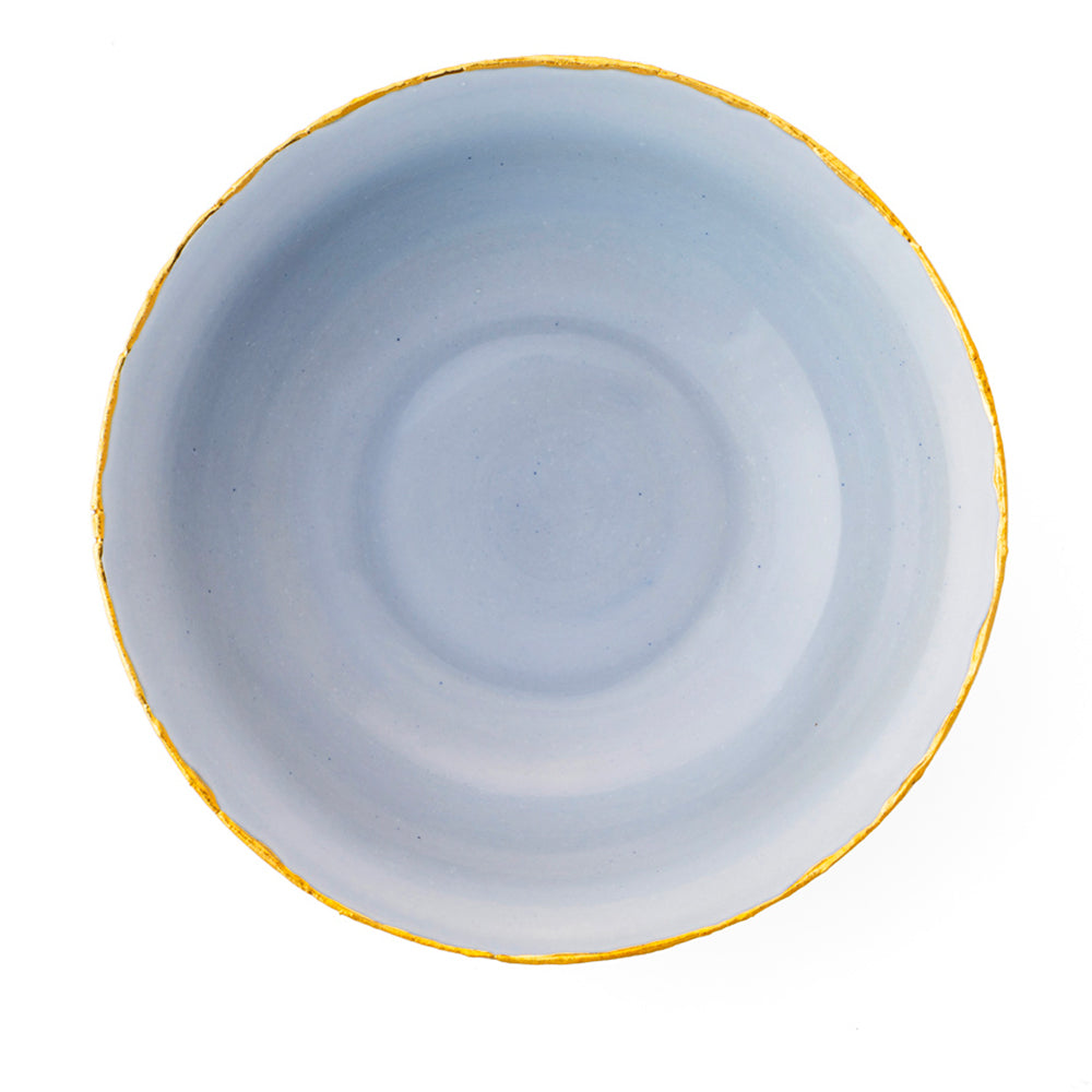 Golden Ash Blue Salad Bowl
