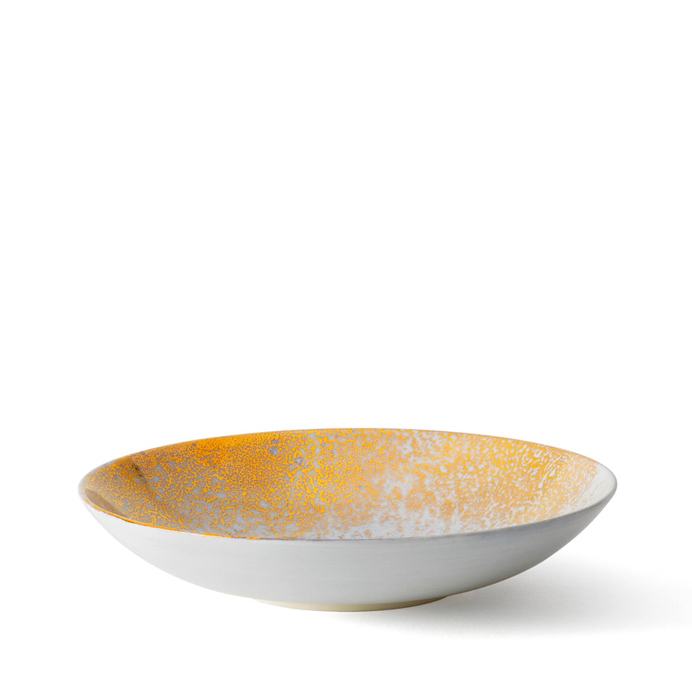 Golden Ash Blue Soup Coupe Plate