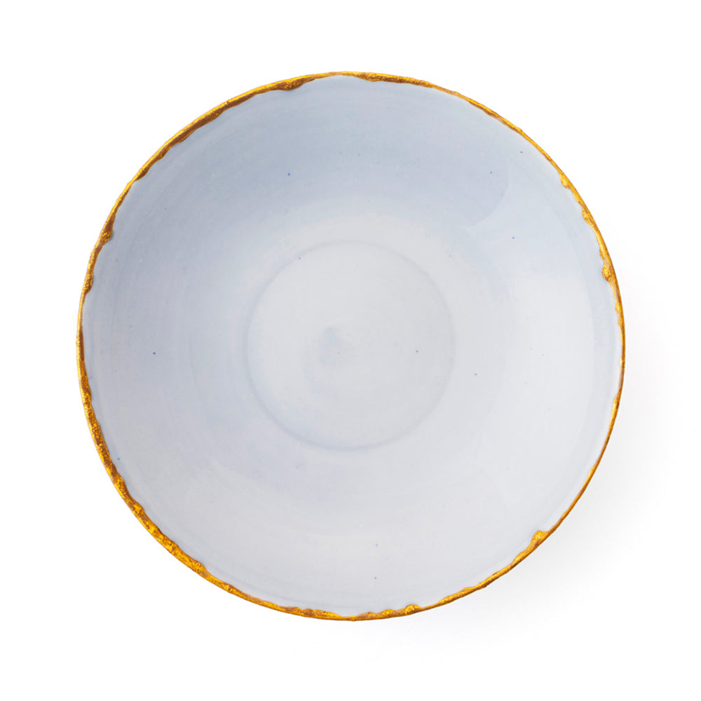 Golden Ash Blue Soup Coupe Plate Classic